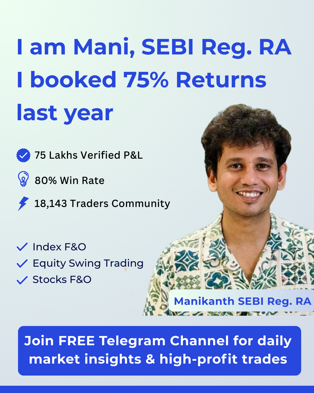 Learn with Mani Facebook ad