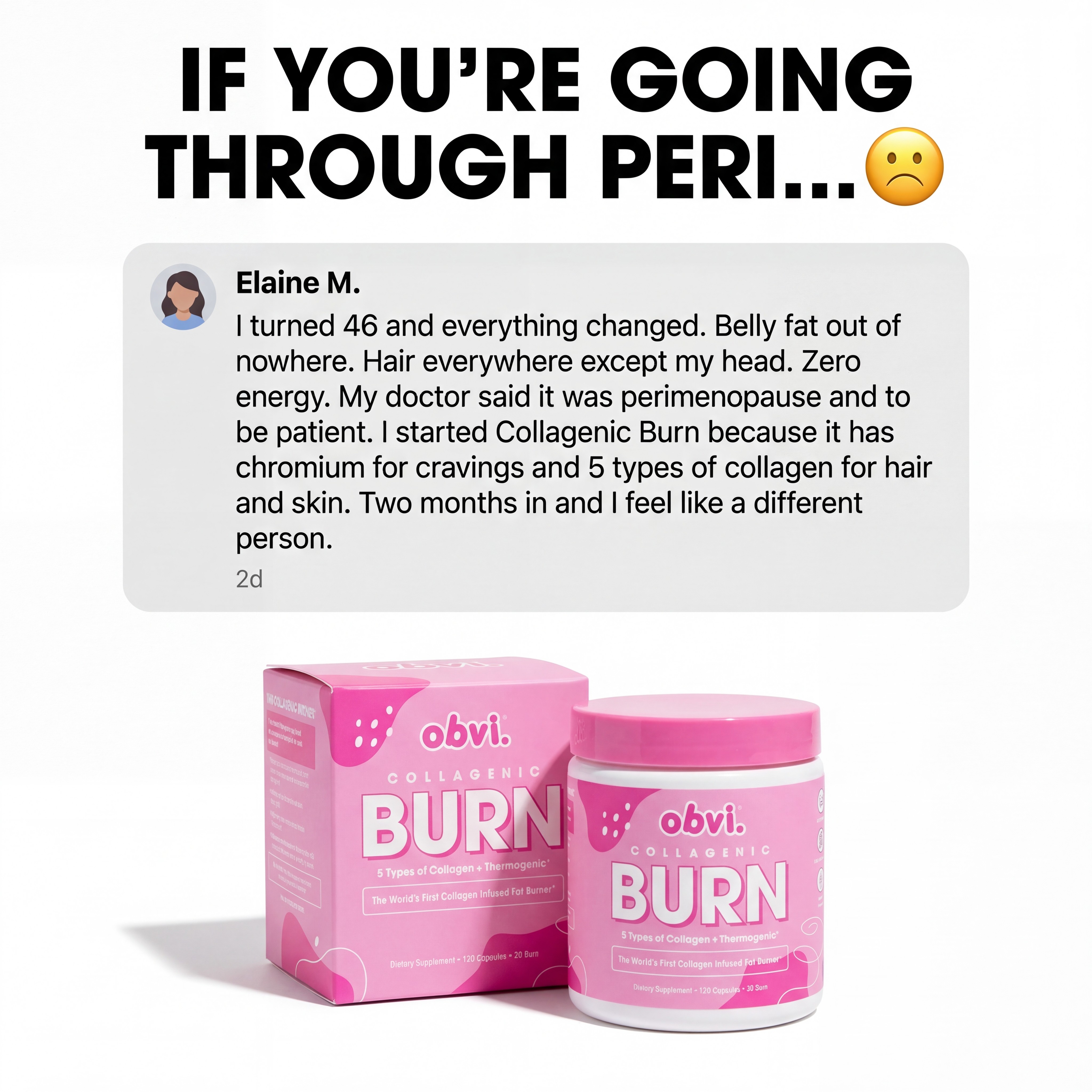 Obvi Facebook ad