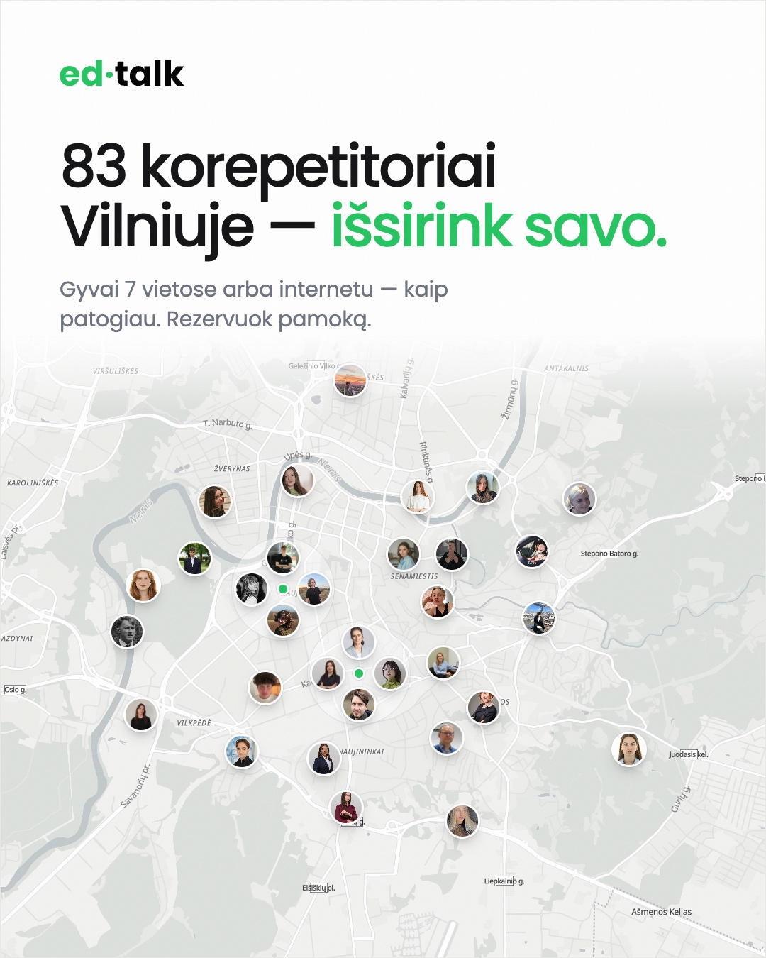 Edtalk korepetitoriai Facebook ad