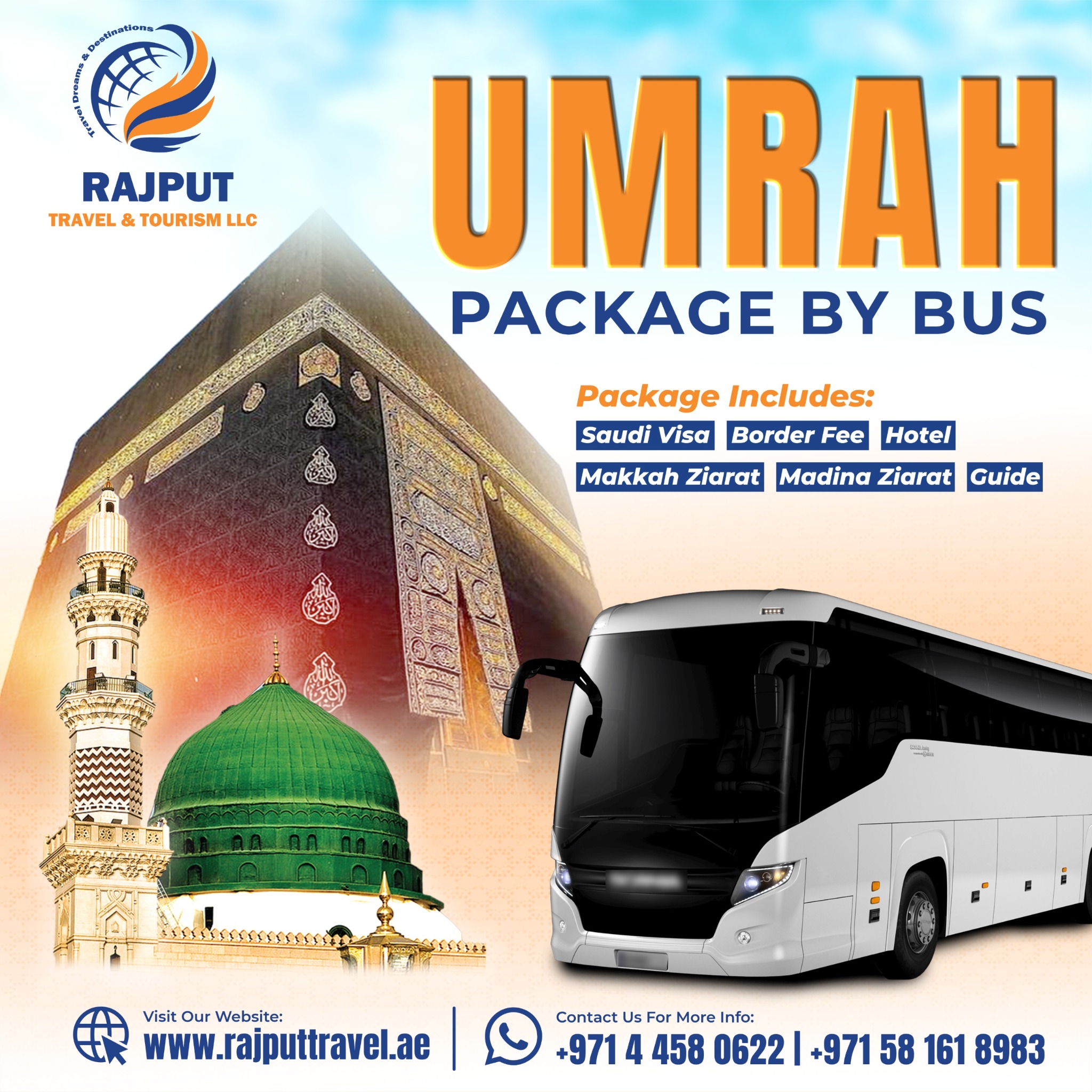 Rajput Travel and Tourism LLC Facebook ad from Nov 21, 2025