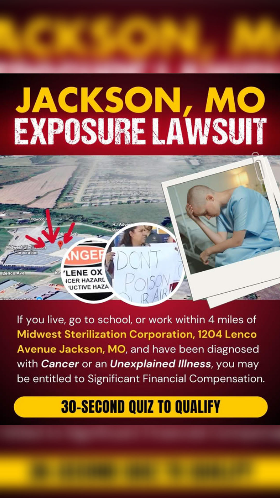 ETO Exposure Help Facebook ad from Feb 25, 2026