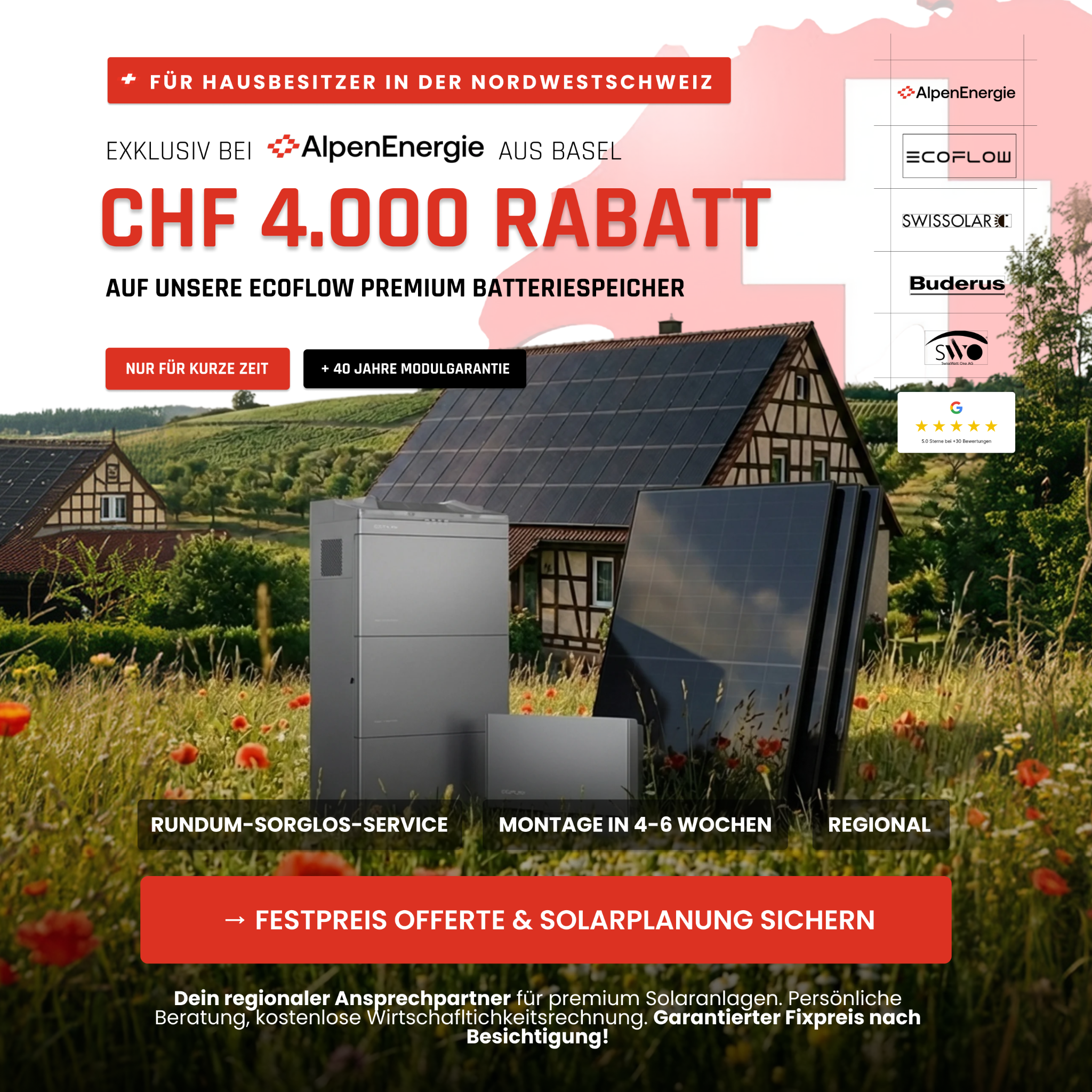 Alpen Energie Facebook ad: AlpenEnergie: Für Deine premium Solaranlage