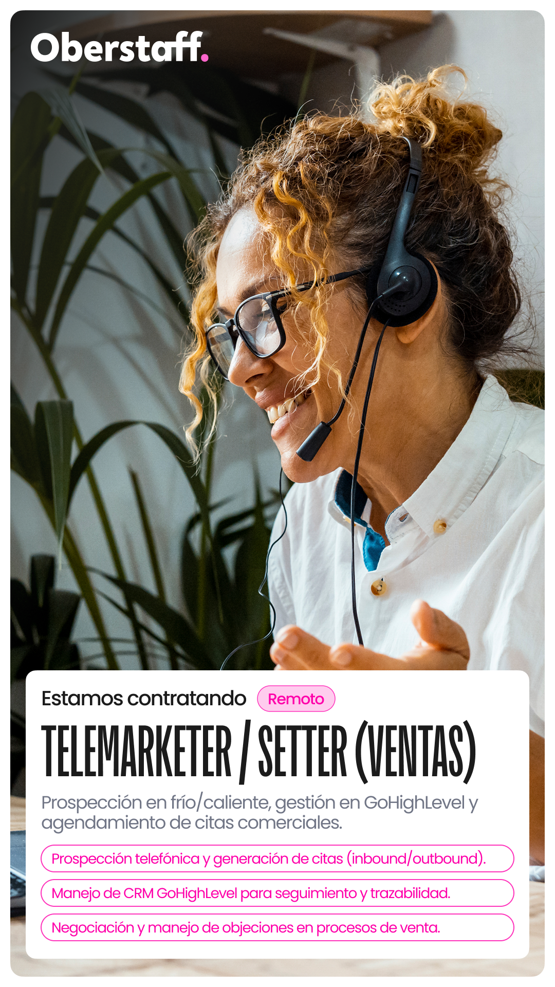 Oberstaff Facebook ad from Mar 25, 2026