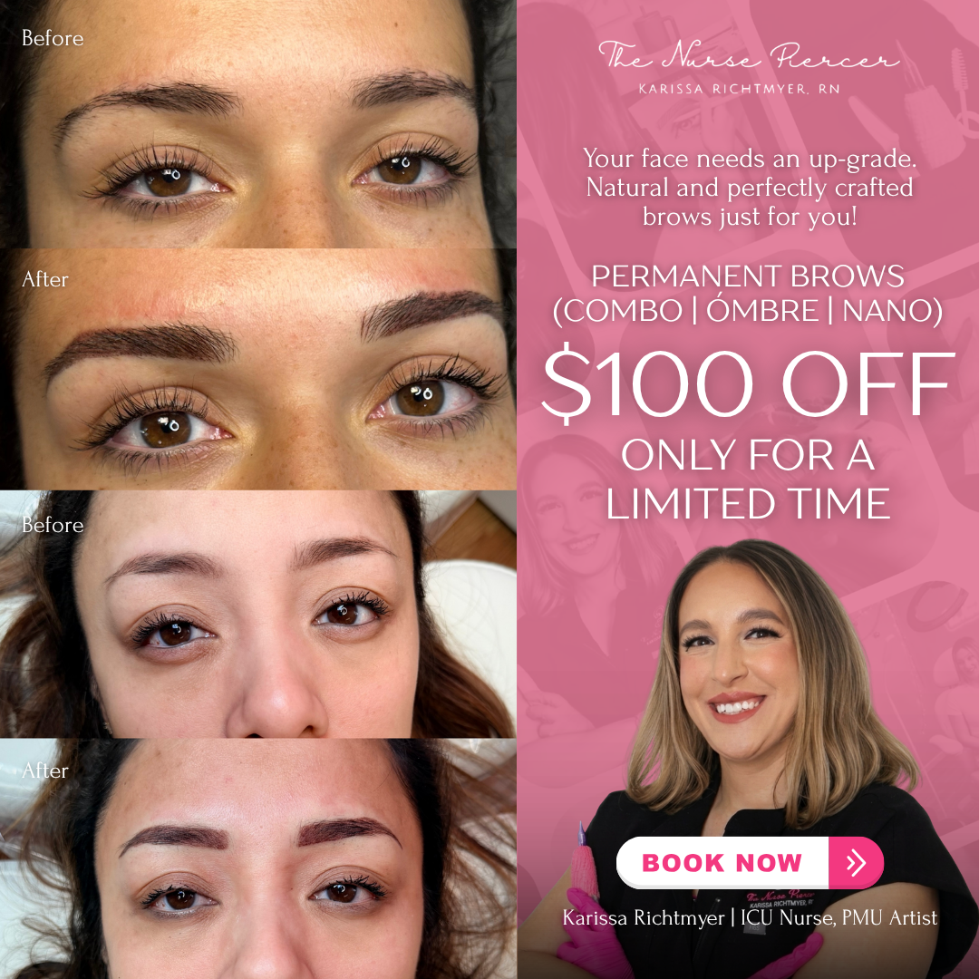 The Nurse Piercer Facebook ad: Medfield ladies, ready to wake up with flawless…