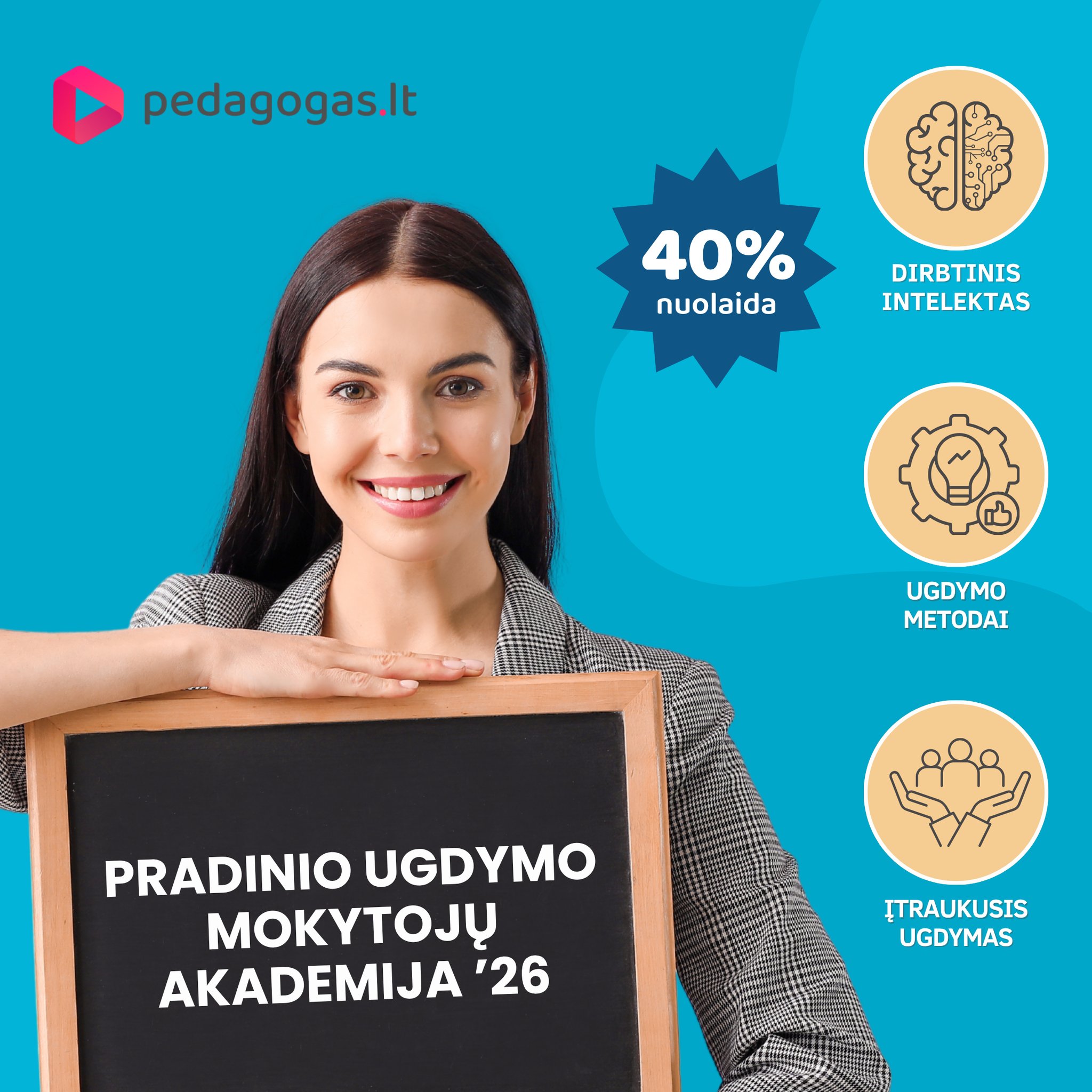 Pedagogas.lt Facebook ad