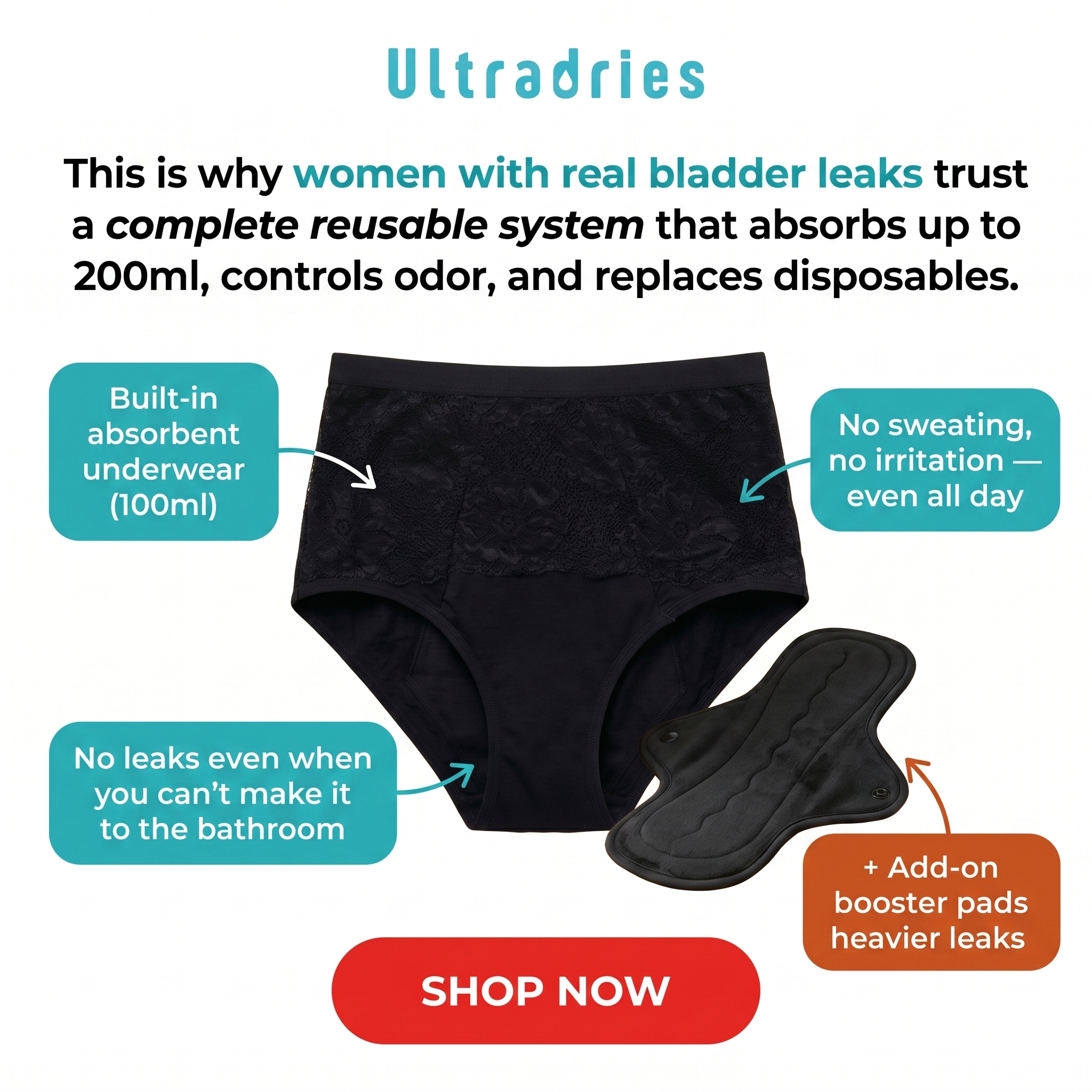 Bladder Freedom Stories Facebook ad