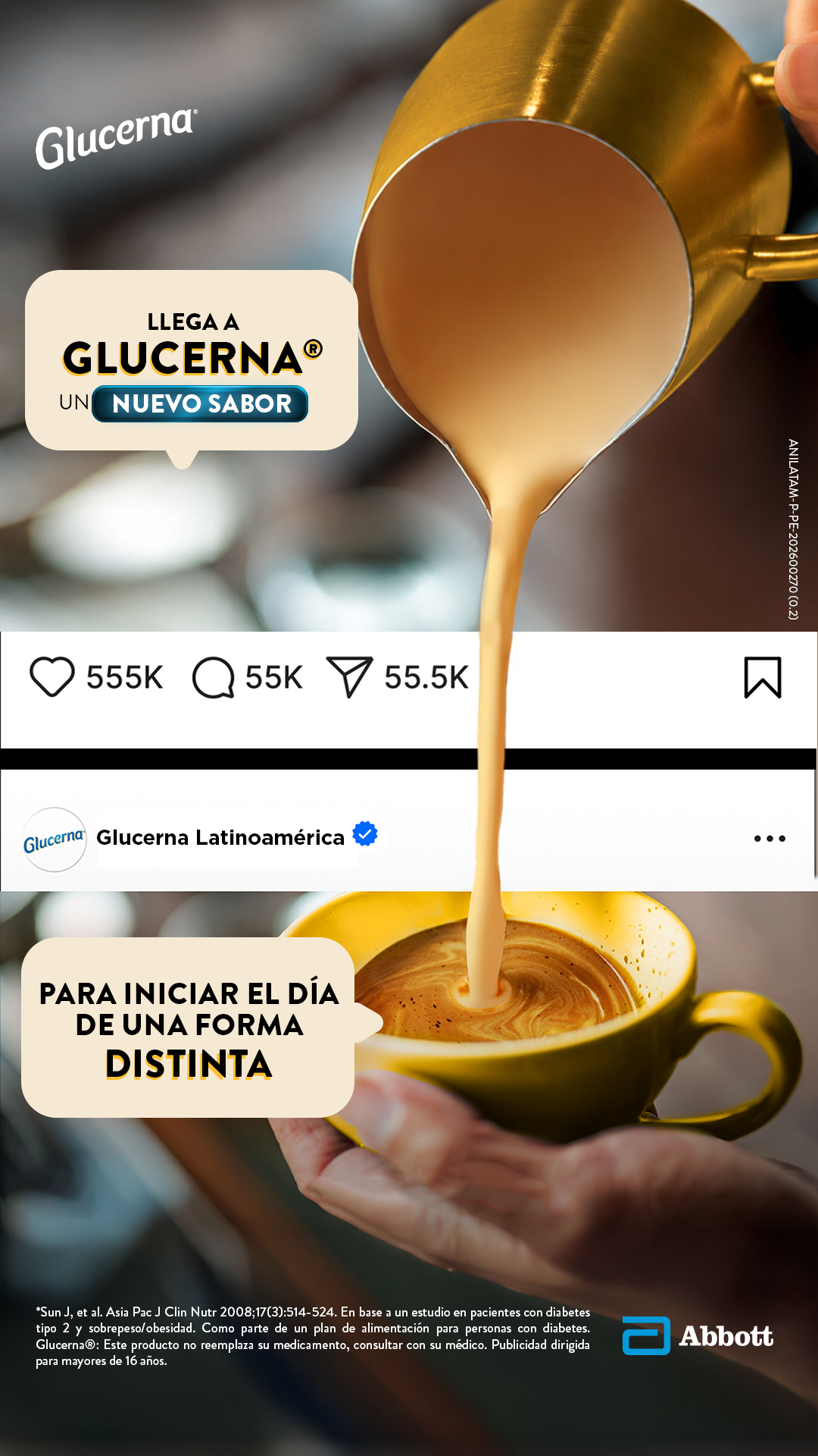 Glucerna Latinoamérica Facebook ad
