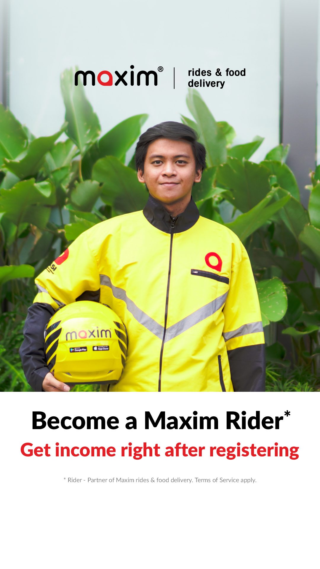 Maxim - rides&food delivery. Tarlac Facebook ad