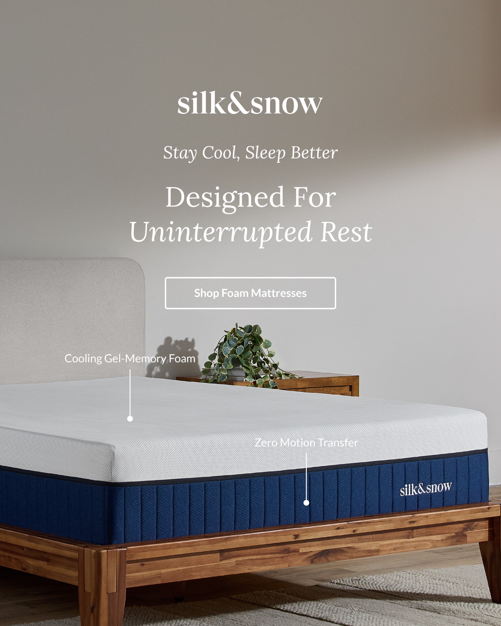 Silk and Snow Facebook ad