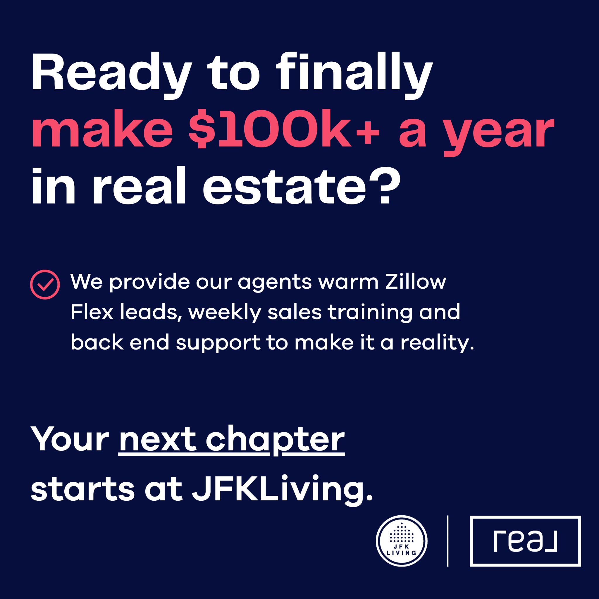 The JFKLiving Team Facebook ad