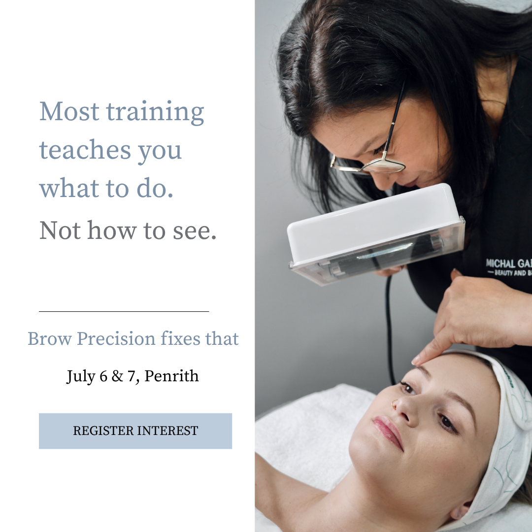 Michal Gabriel Beauty and Brow Facebook ad: The foundation for consistent brow art