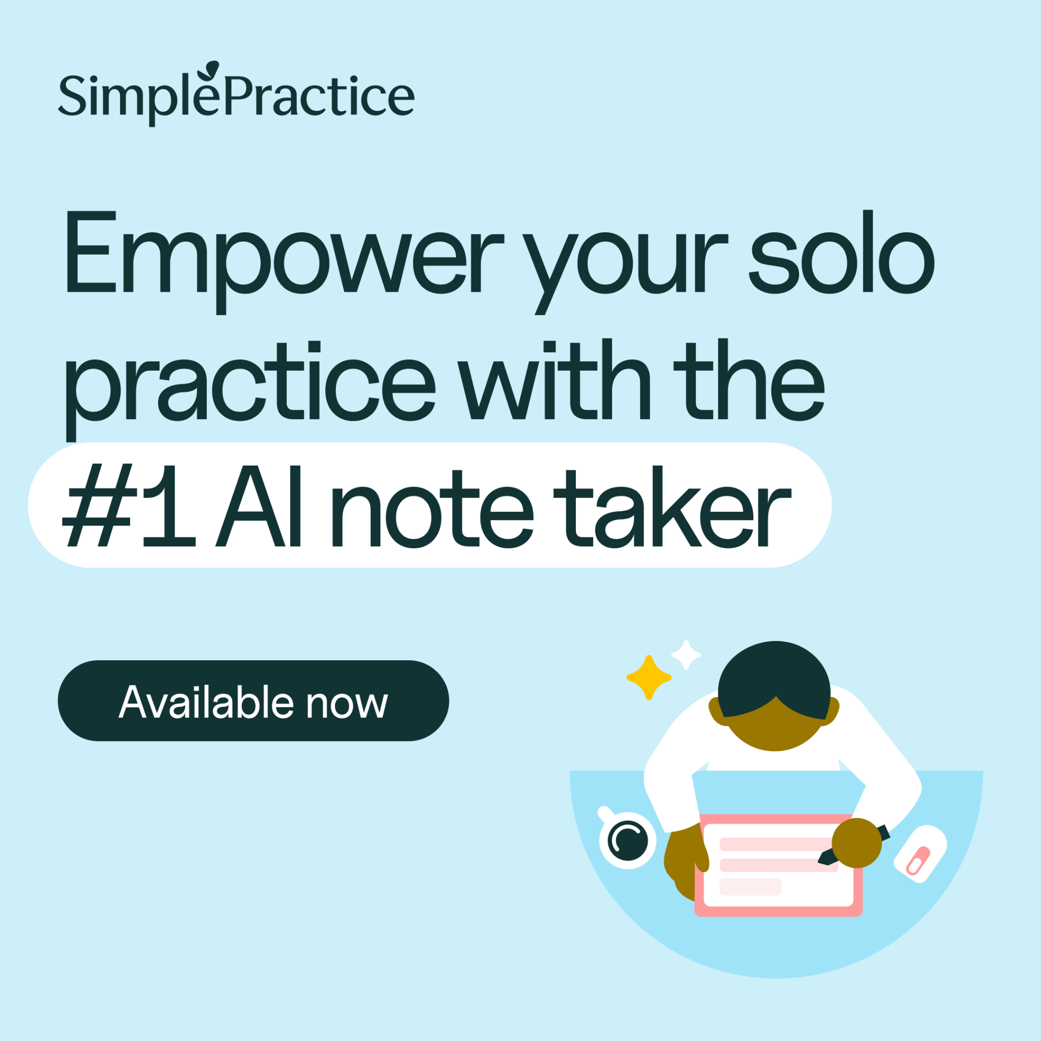 SimplePractice Facebook ad