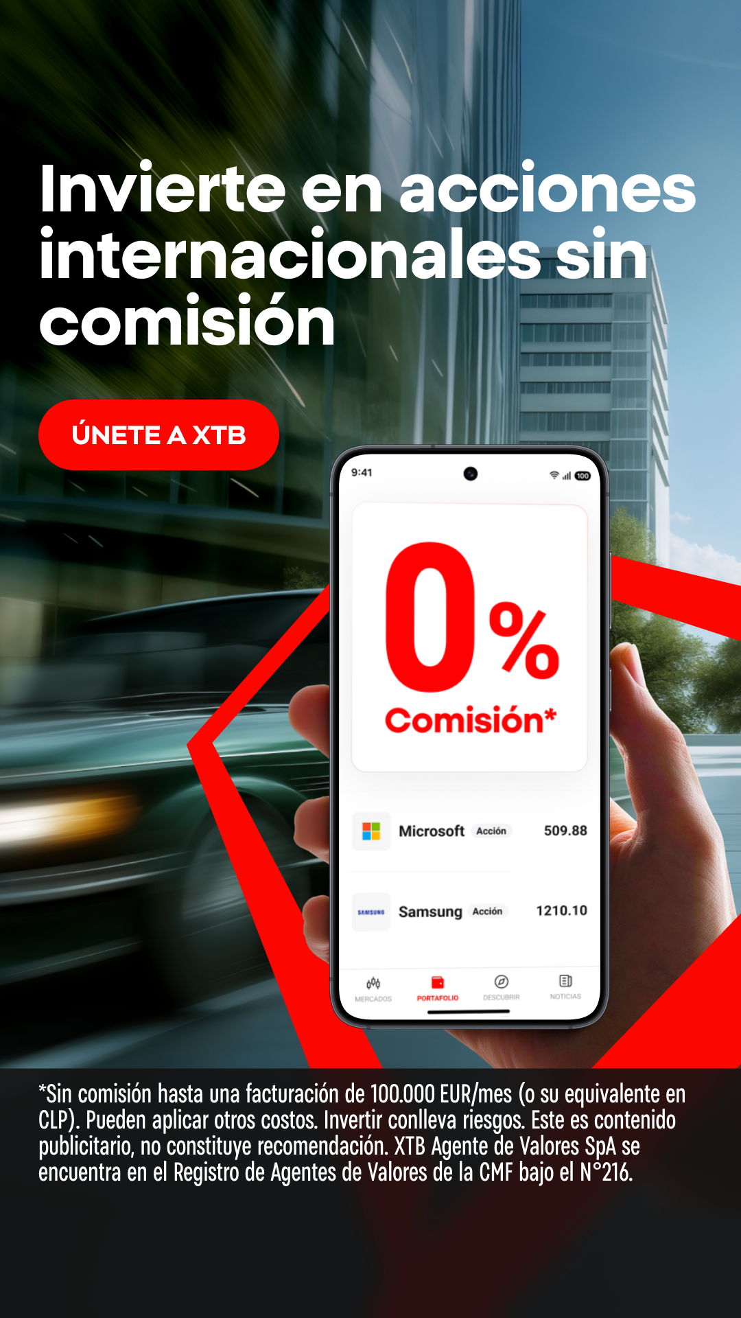 XTB Latam Facebook ad