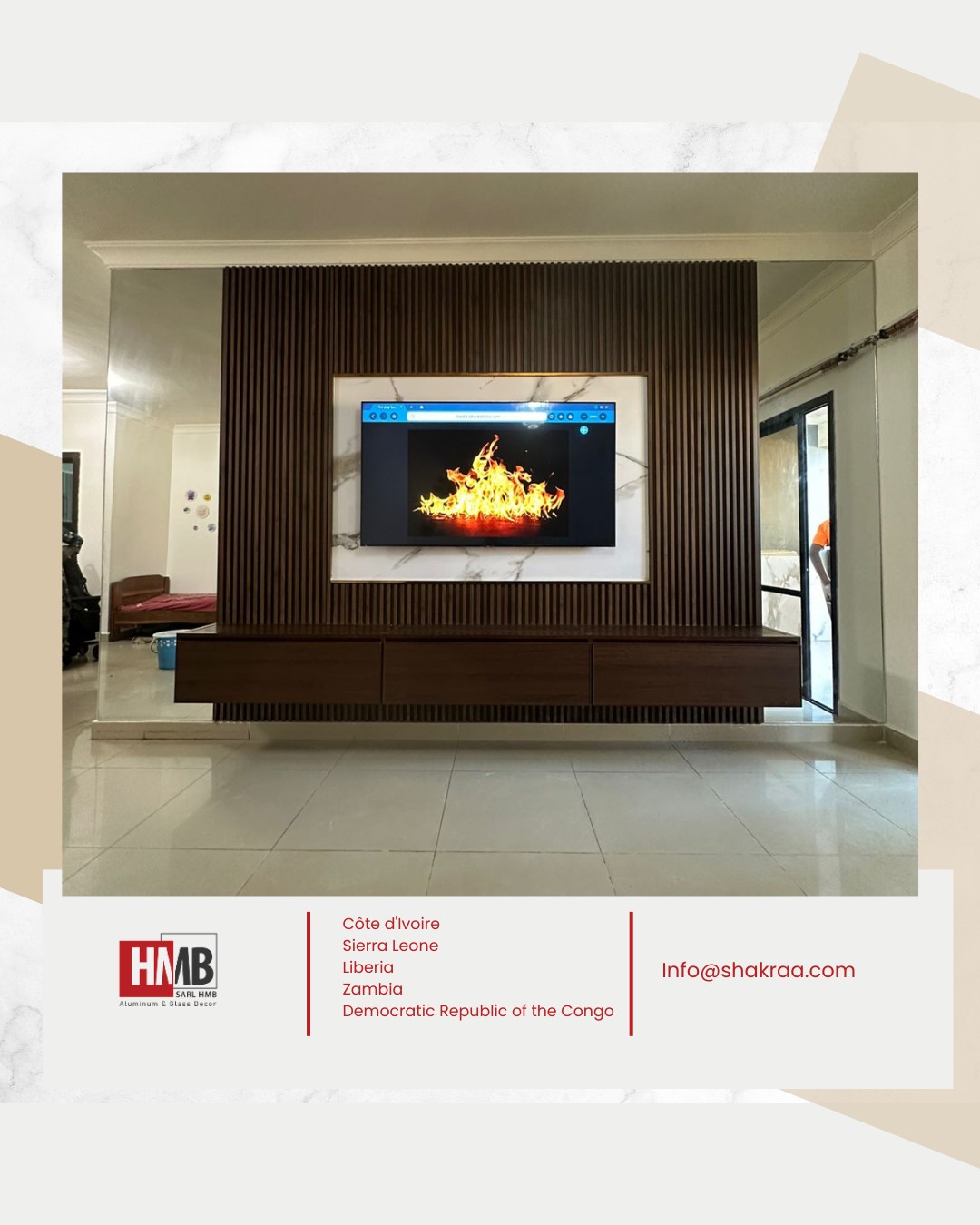 HMB Aluminium & Glass Decor Facebook ad: The secret to a luxurious interior isn't more…