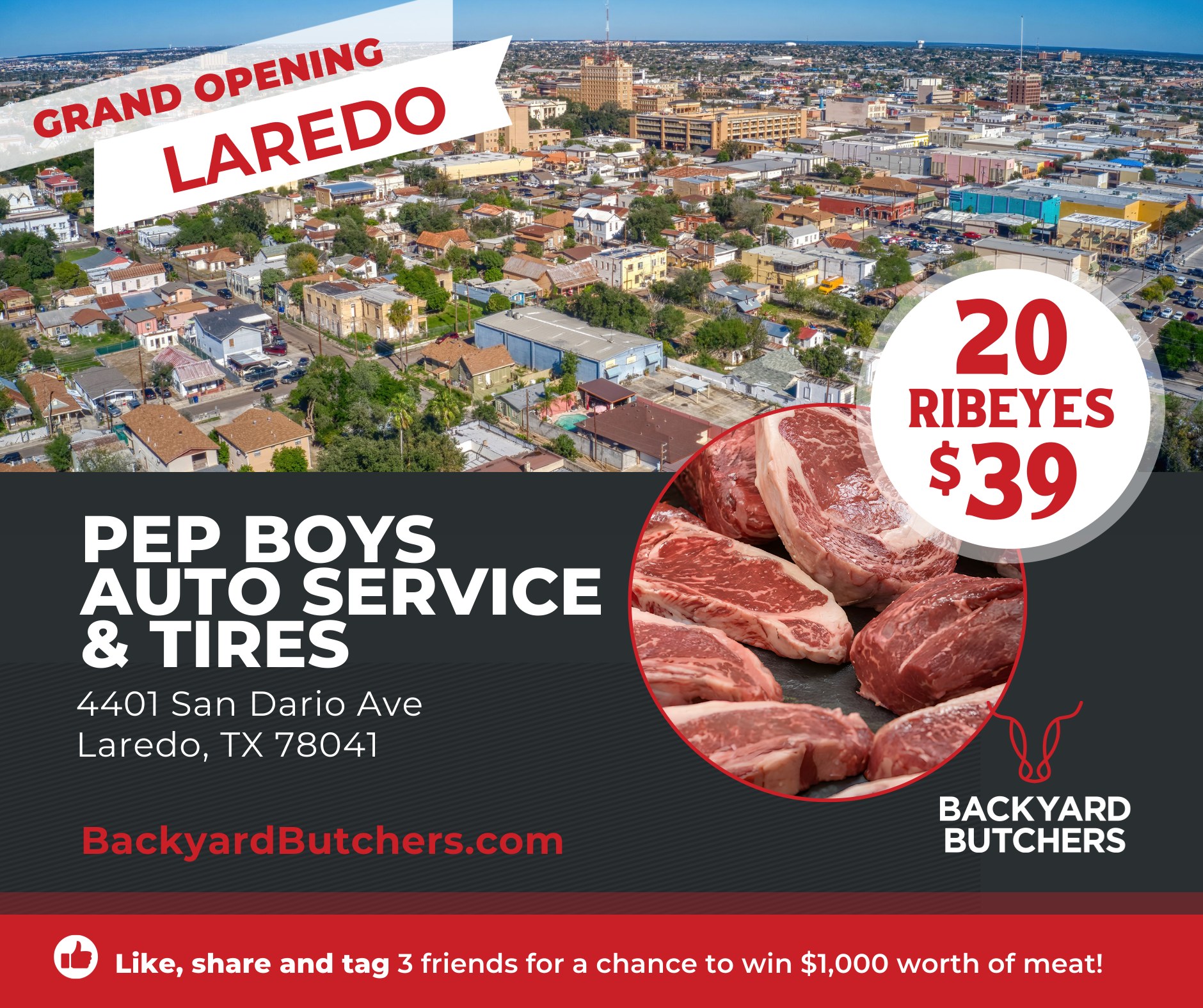 Backyard Butchers Facebook ad