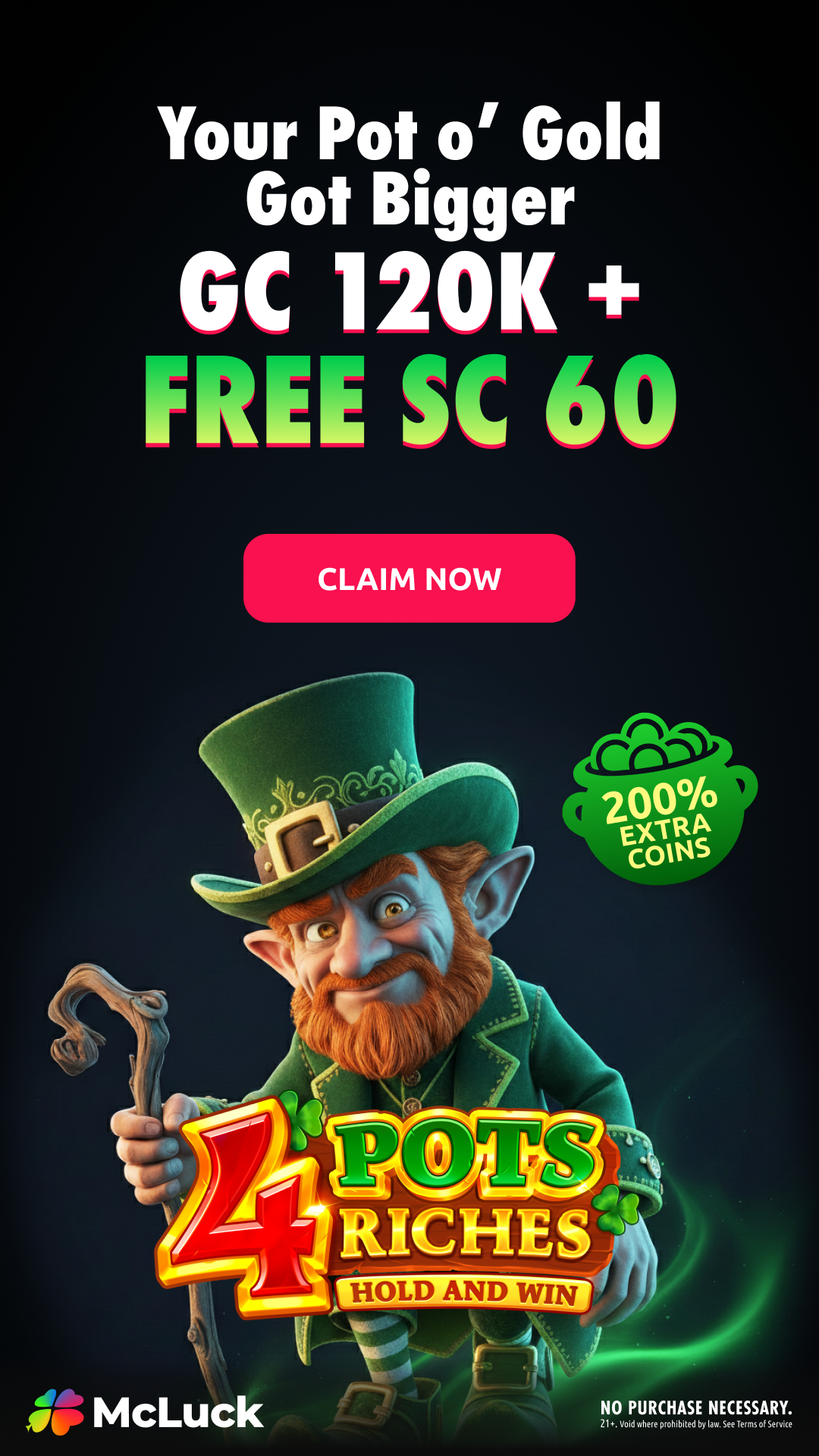 McLuck.com Facebook ad