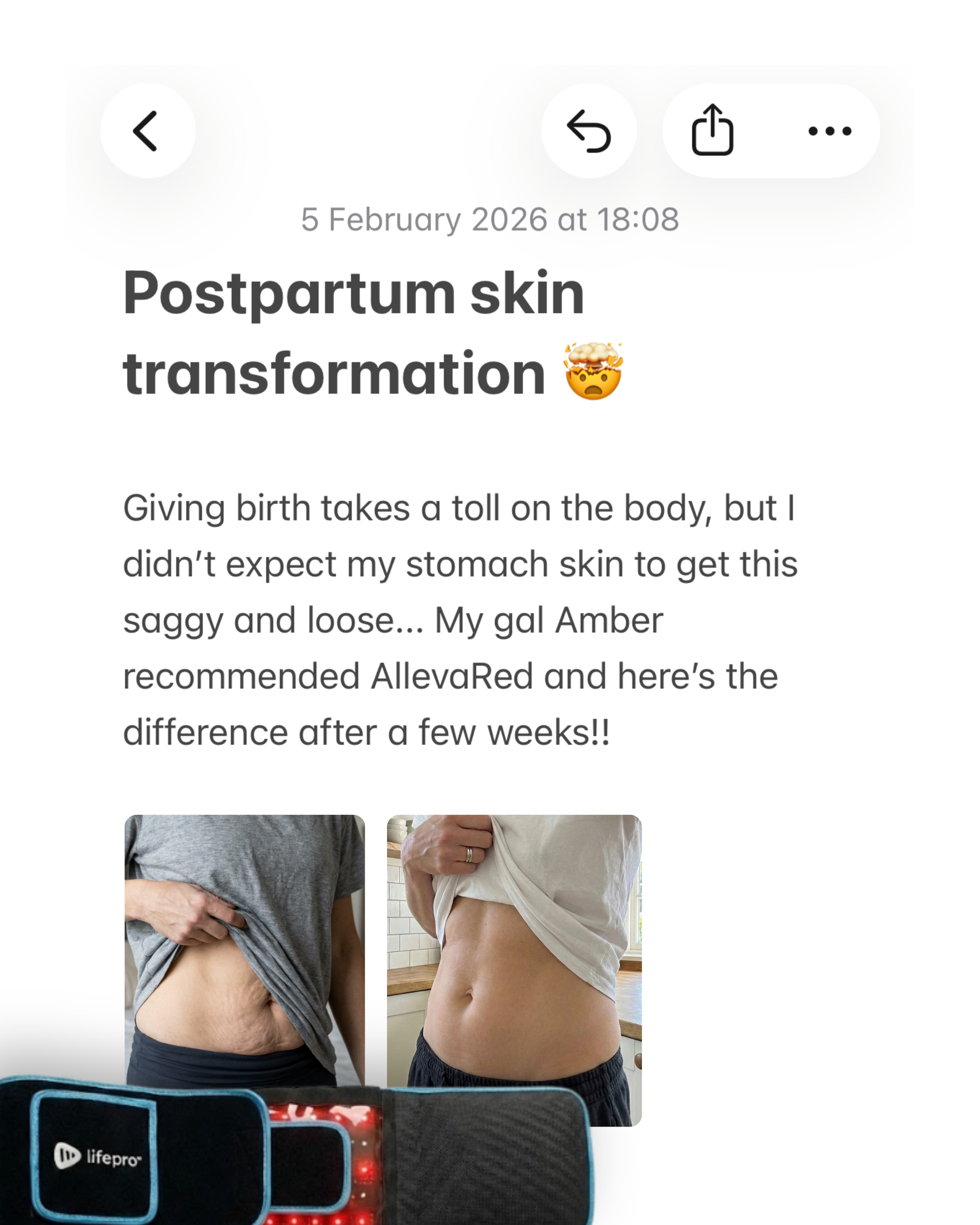 Lifepro Facebook ad