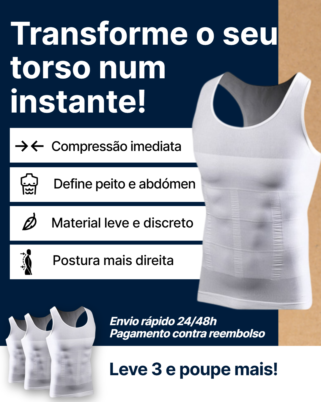 Recomendações da Clara Facebook ad: Barriga disfarçada em segundos