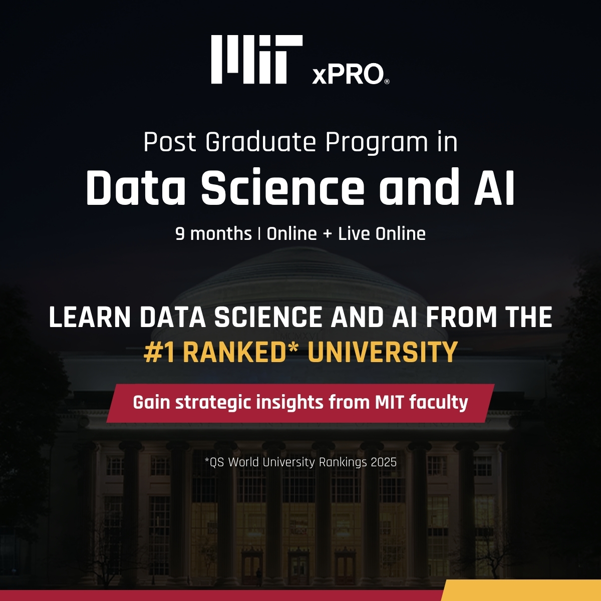 Post Graduate Program in Data Science and AI Facebook ad