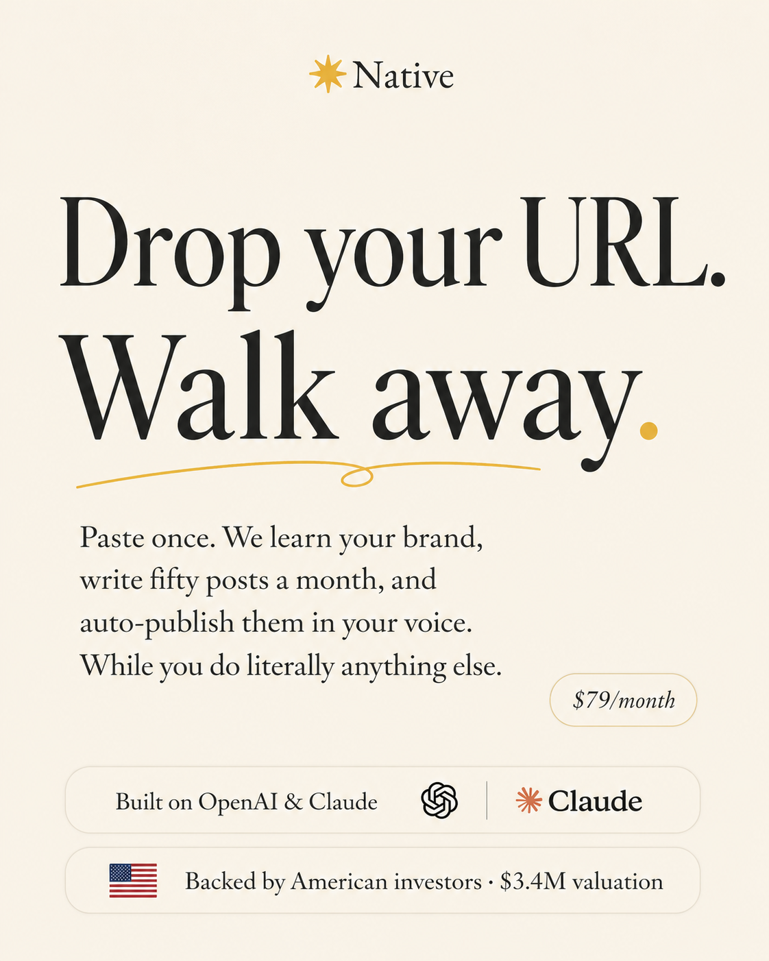 Native AI Facebook ad