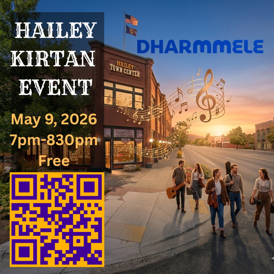 Dharmmele Facebook ad: Hailey ID Kirtan Event by Dhrammele