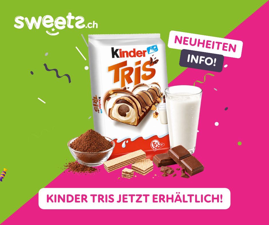 Sweets.ch Facebook ad: Kinder Tris 5er 100g | Sweets.ch