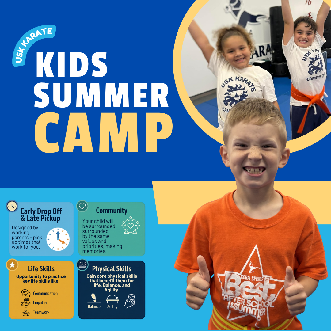 USK Karate - Coral Springs North Facebook ad: Your kid's best summer starts here!