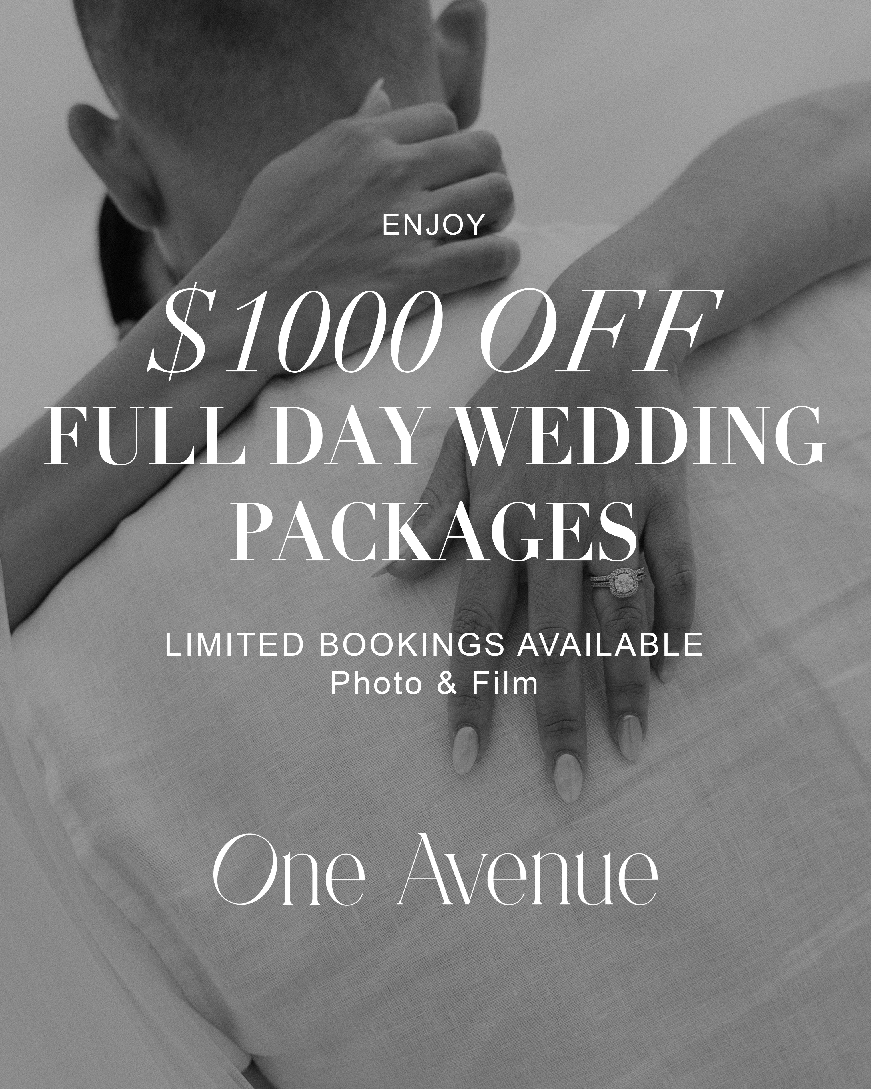 oneavenue_photography Facebook ad: Wedding Photography Packages Brisbane | Editorial &…