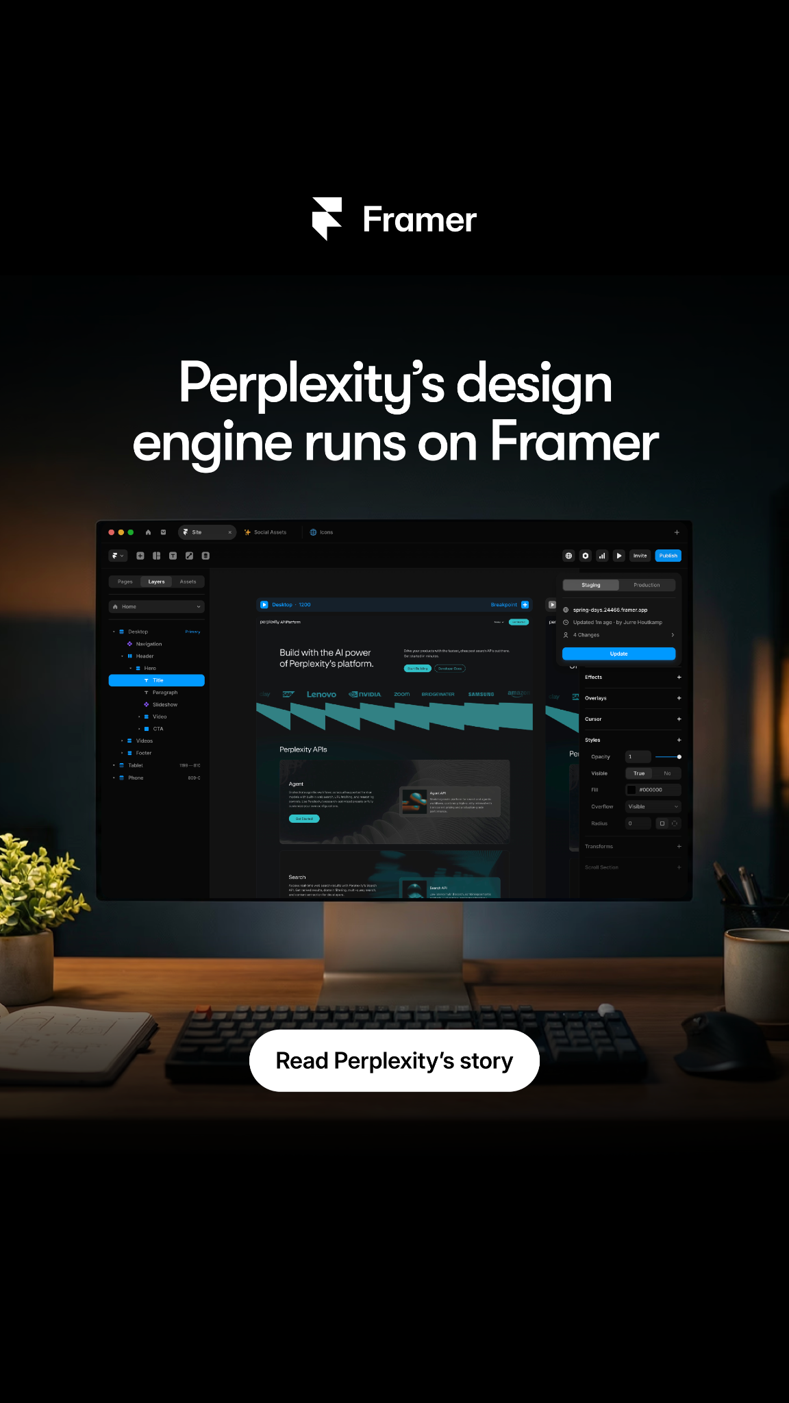 Framer Facebook ad