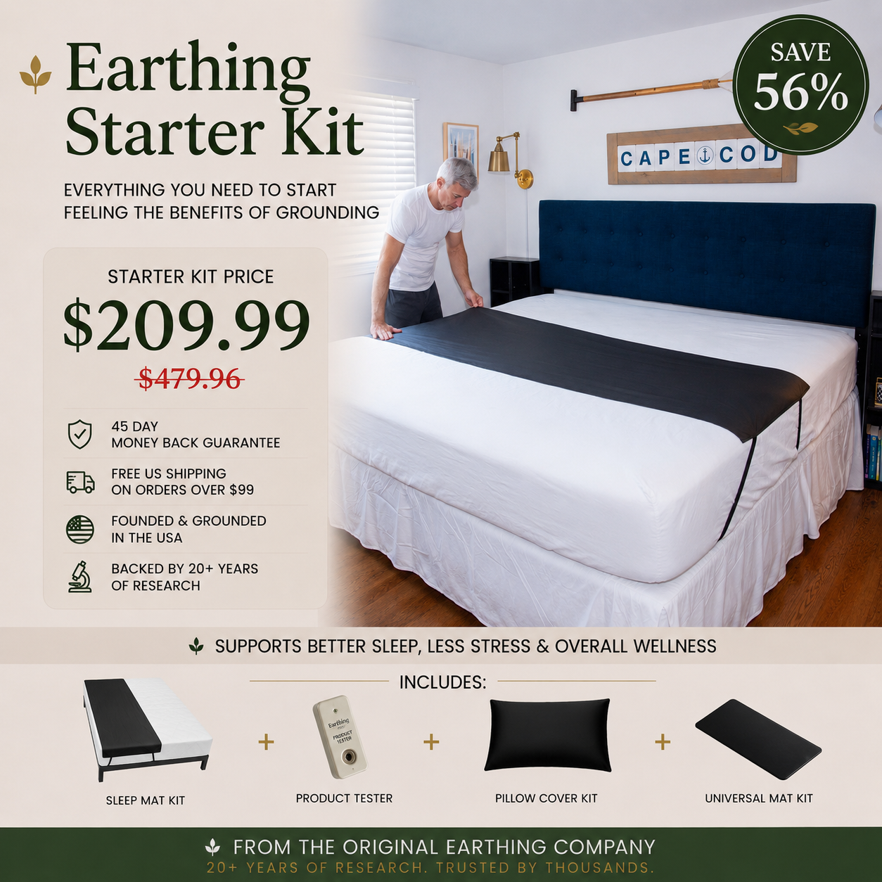 Earthing Facebook ad