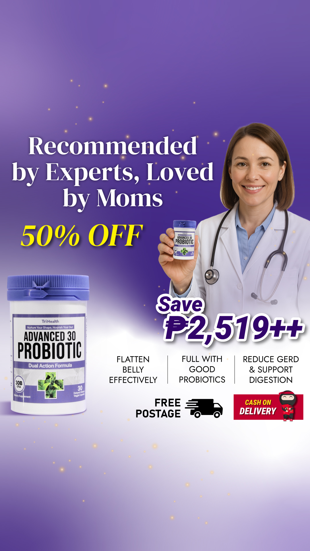 TriHealth Probiotic Philippines Facebook ad