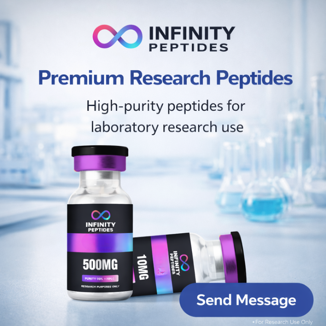 Infinitypeptide Facebook ad from Mar 9, 2026