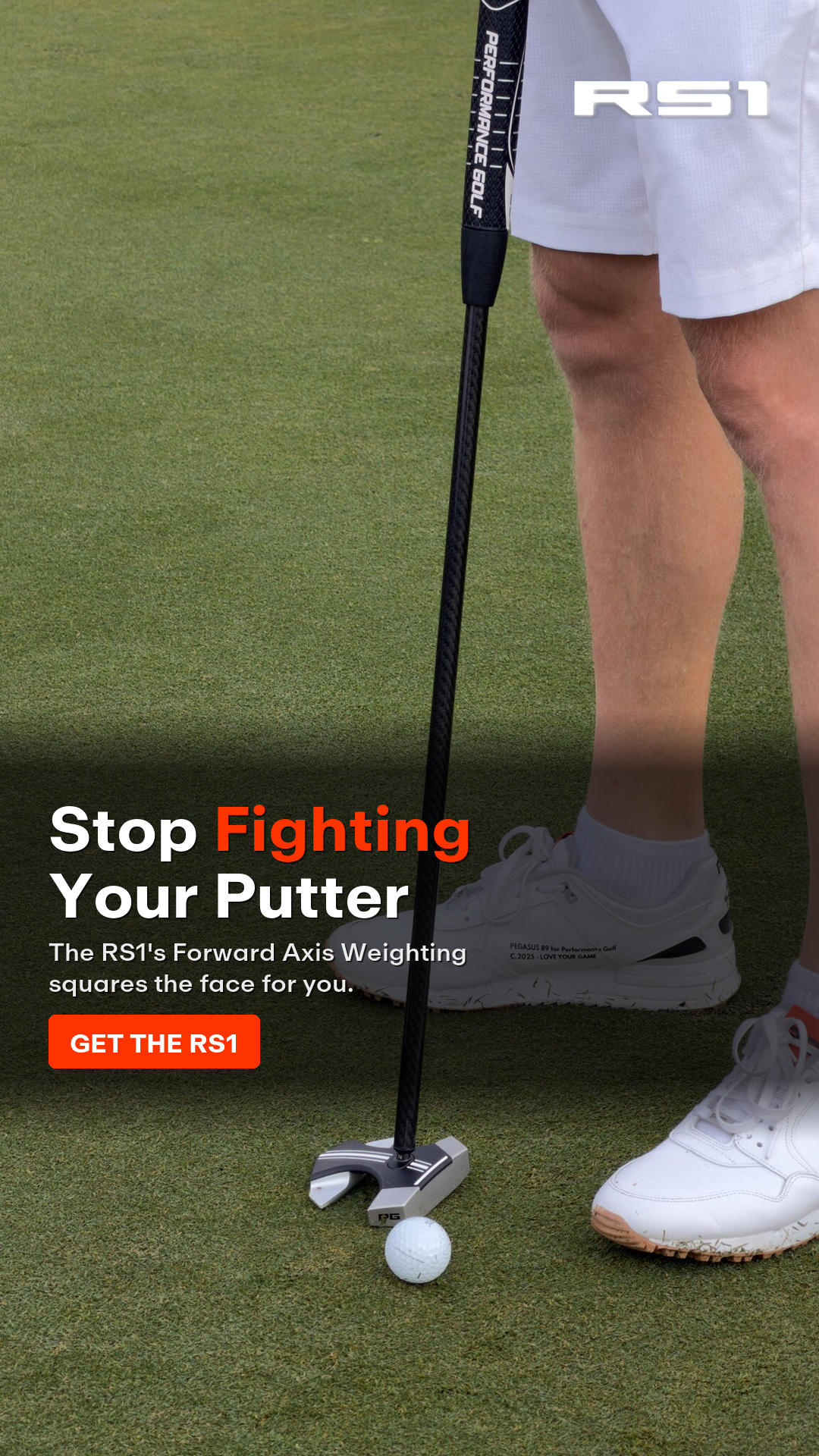 Performance Golf Facebook ad