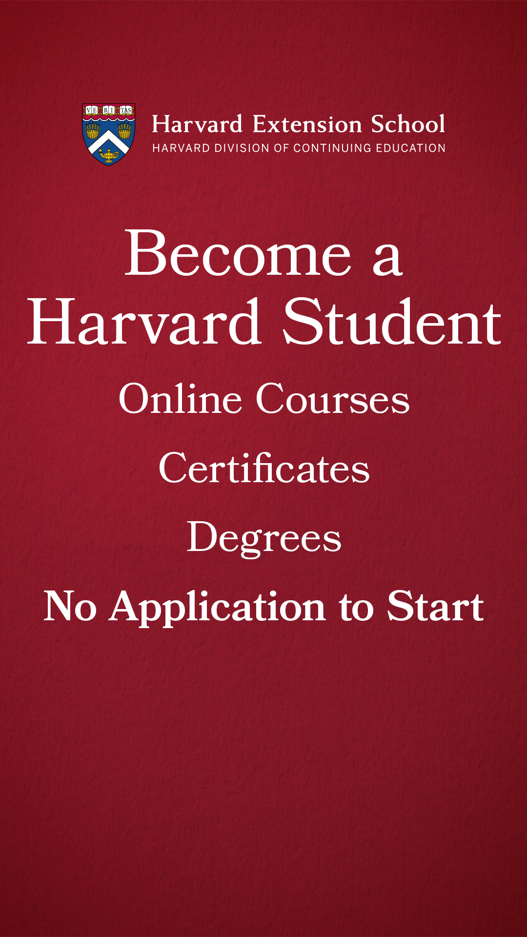 Harvard Extension School Facebook ad from Jan 30, 2026