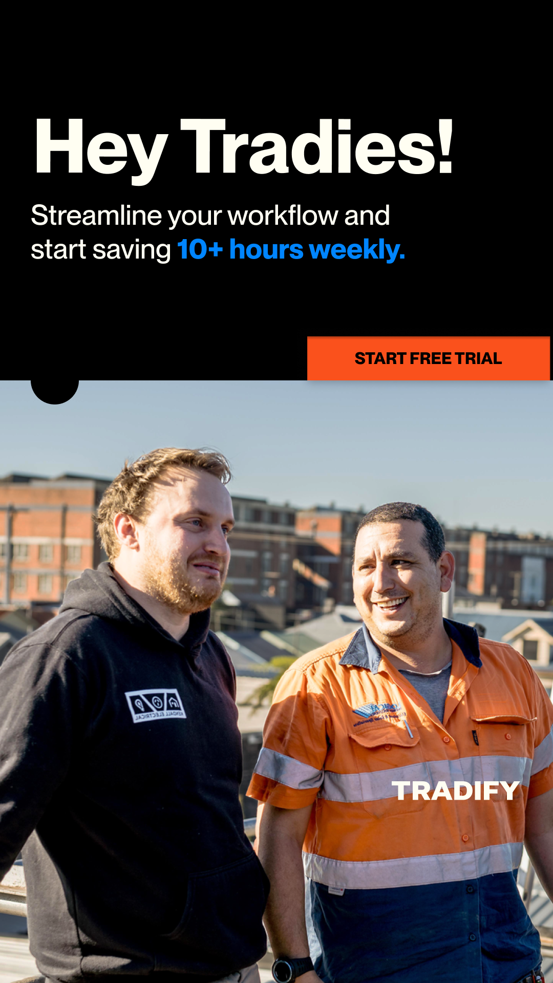 Tradify Facebook ad