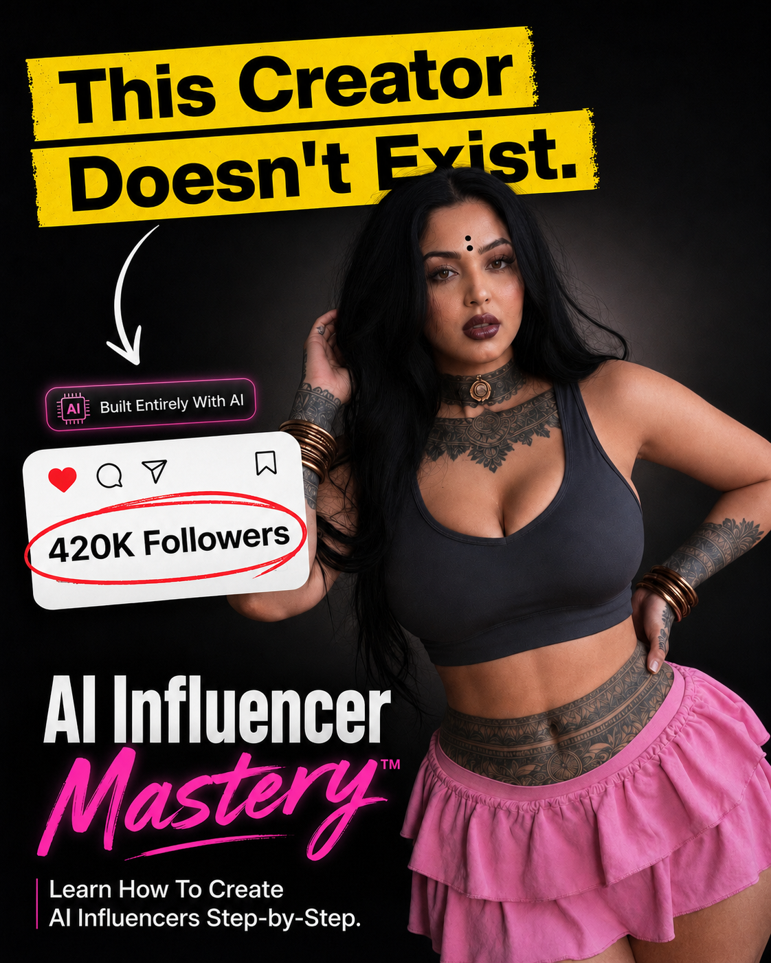 MindBrix EdTech Solution Facebook ad: Create Your Own AI Influencer