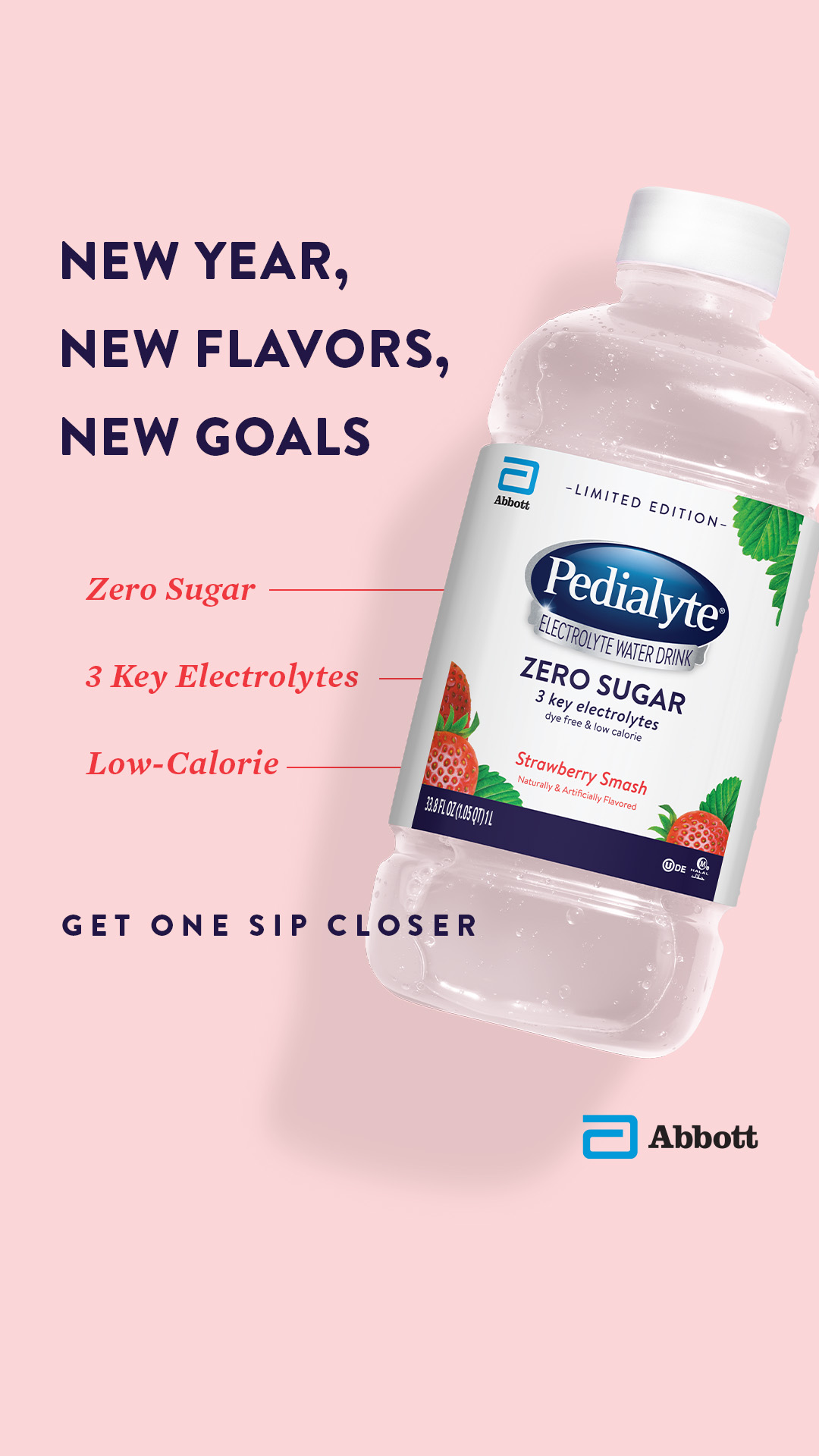 Pedialyte Facebook ad from Jan 9, 2026