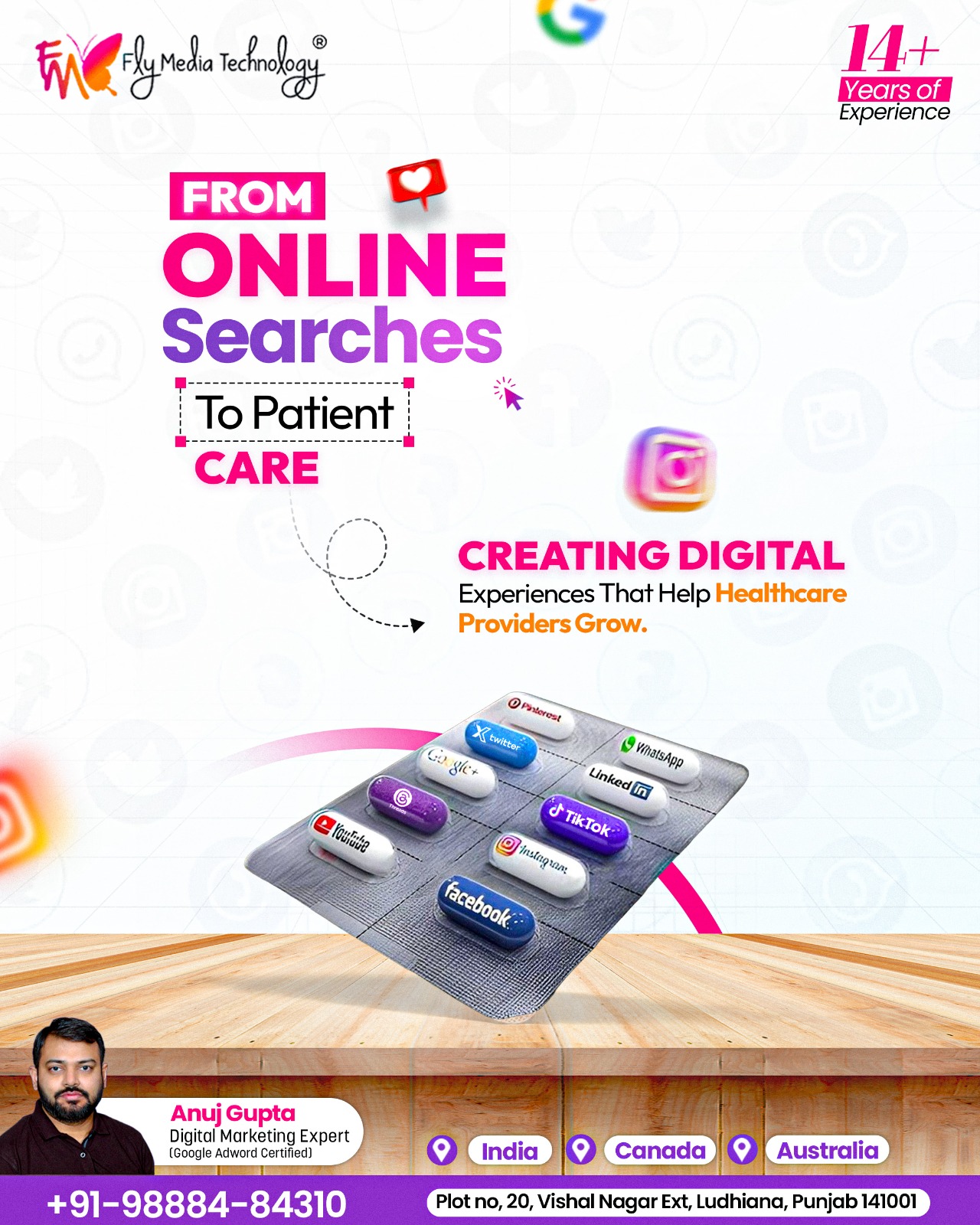 Flymedia Technology Facebook ad: What if your next patient is already searching…