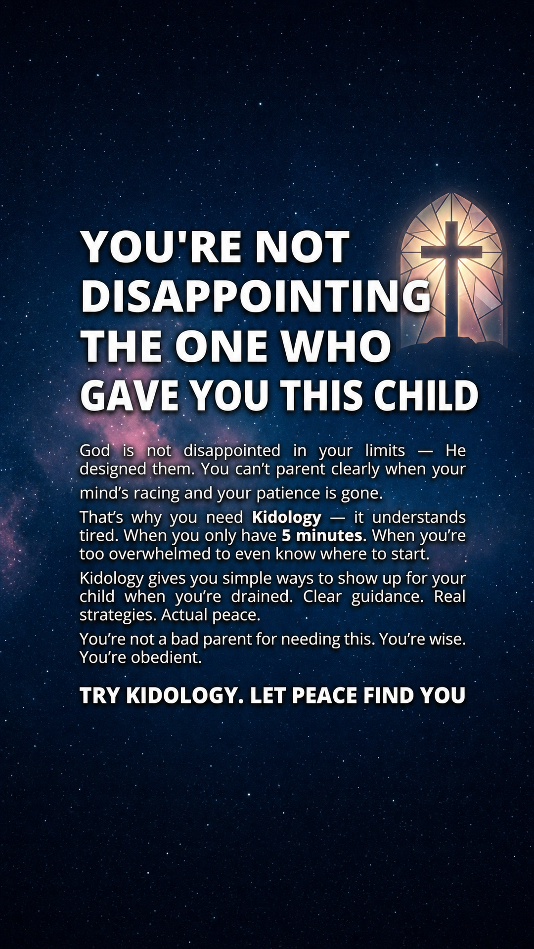 Kidology - Raising with faith Facebook ad
