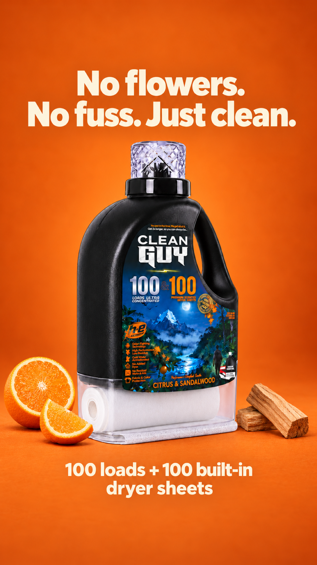 Clean Guy Facebook ad: You're a dude, not a lilac.