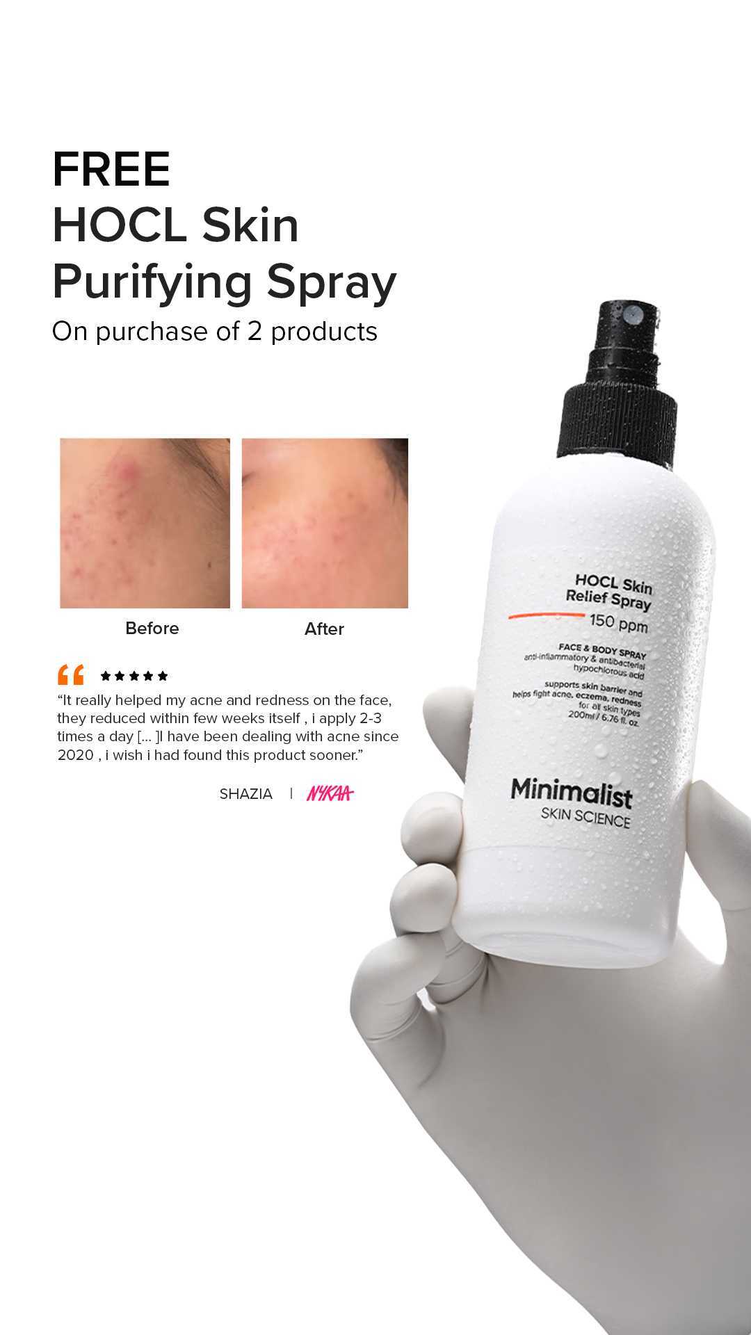 Minimalistinc Facebook ad