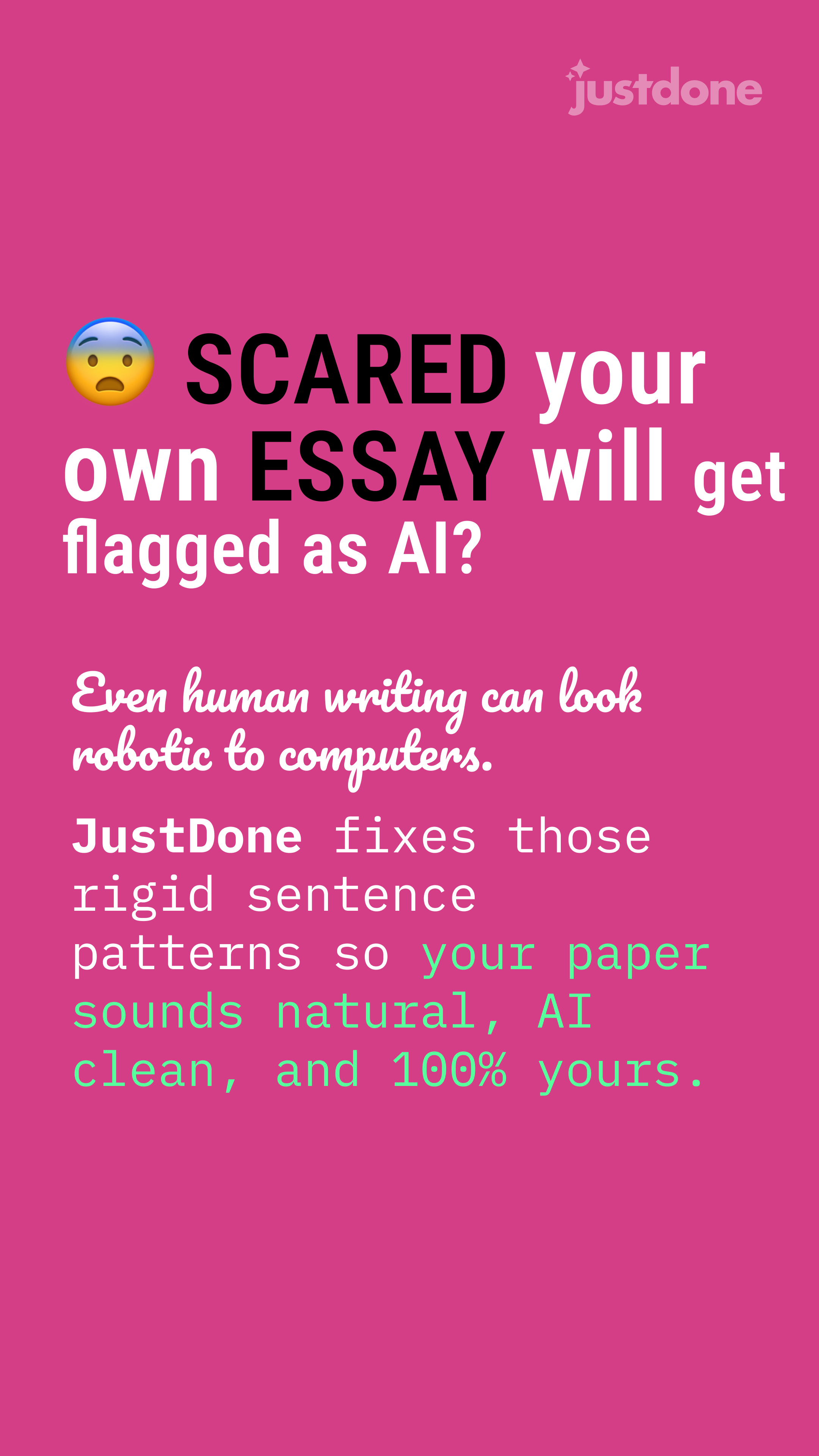 Justdone: All-in-one AI tool  Facebook ad