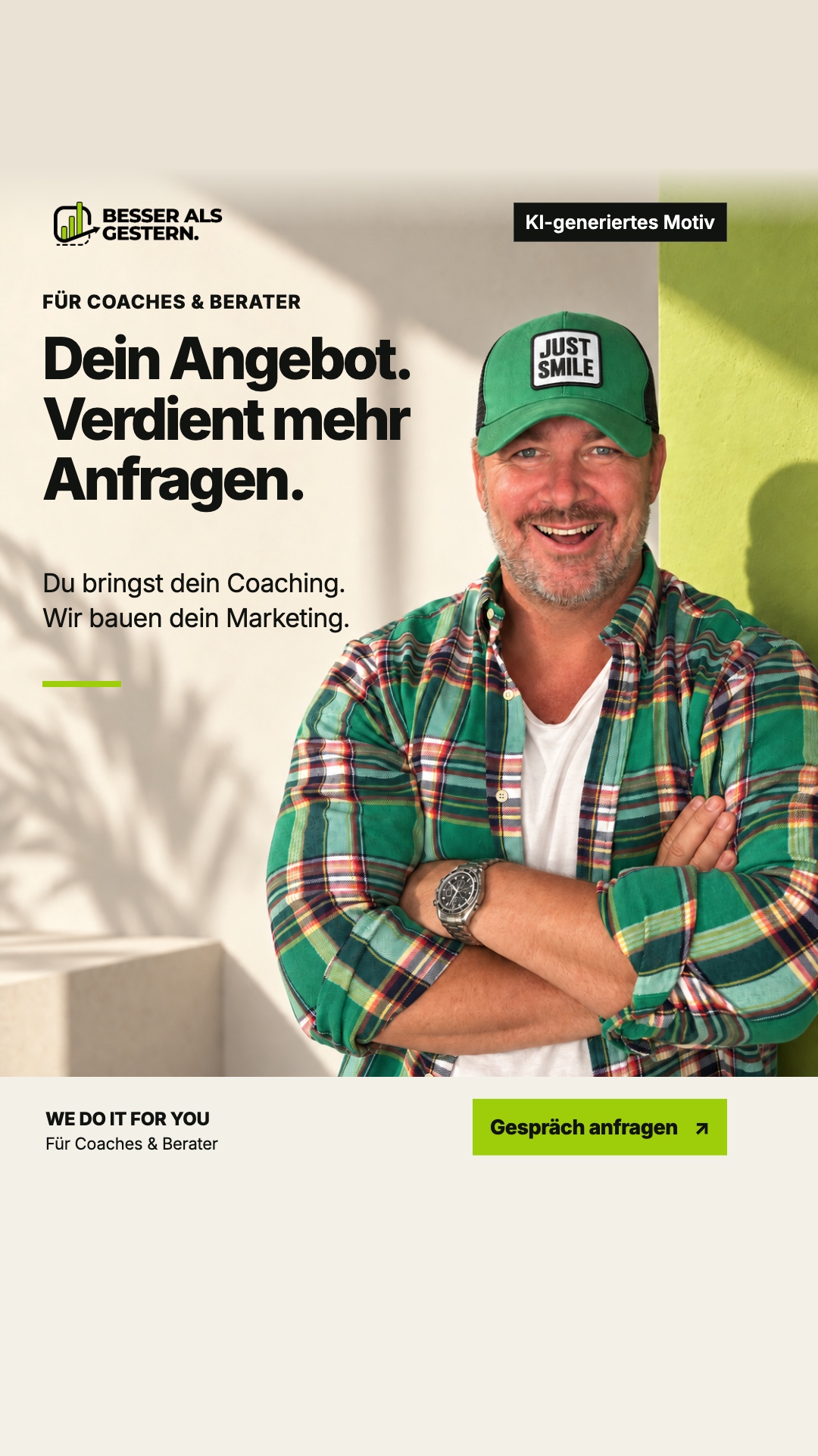 Lars Meier Facebook ad: Dein Angebot. Unser Marketing.