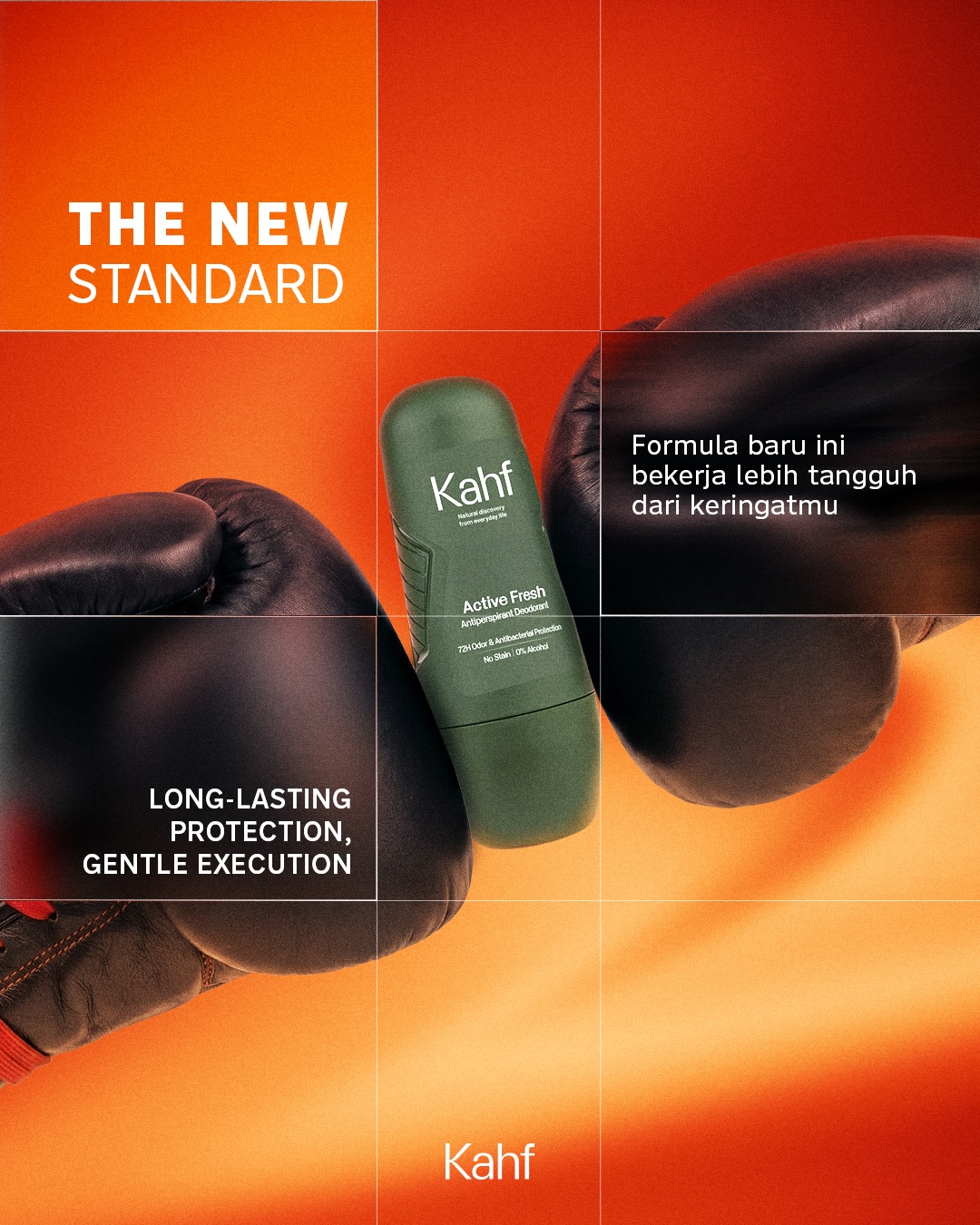 Kahf Everyday Facebook ad: Deodorant biasa cuma masking bau.