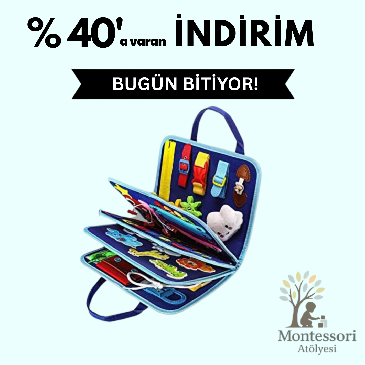 Montessori Atölyesi Facebook ad: Montessori Aktivite Panosu