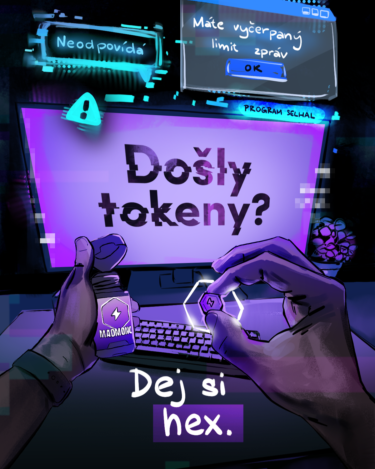 MADMONQ Facebook ad: Potřebuješ rychlý restart?