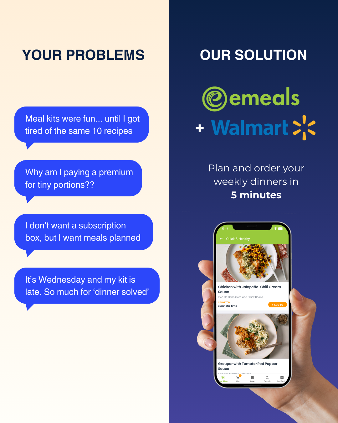 eMeals Facebook ad