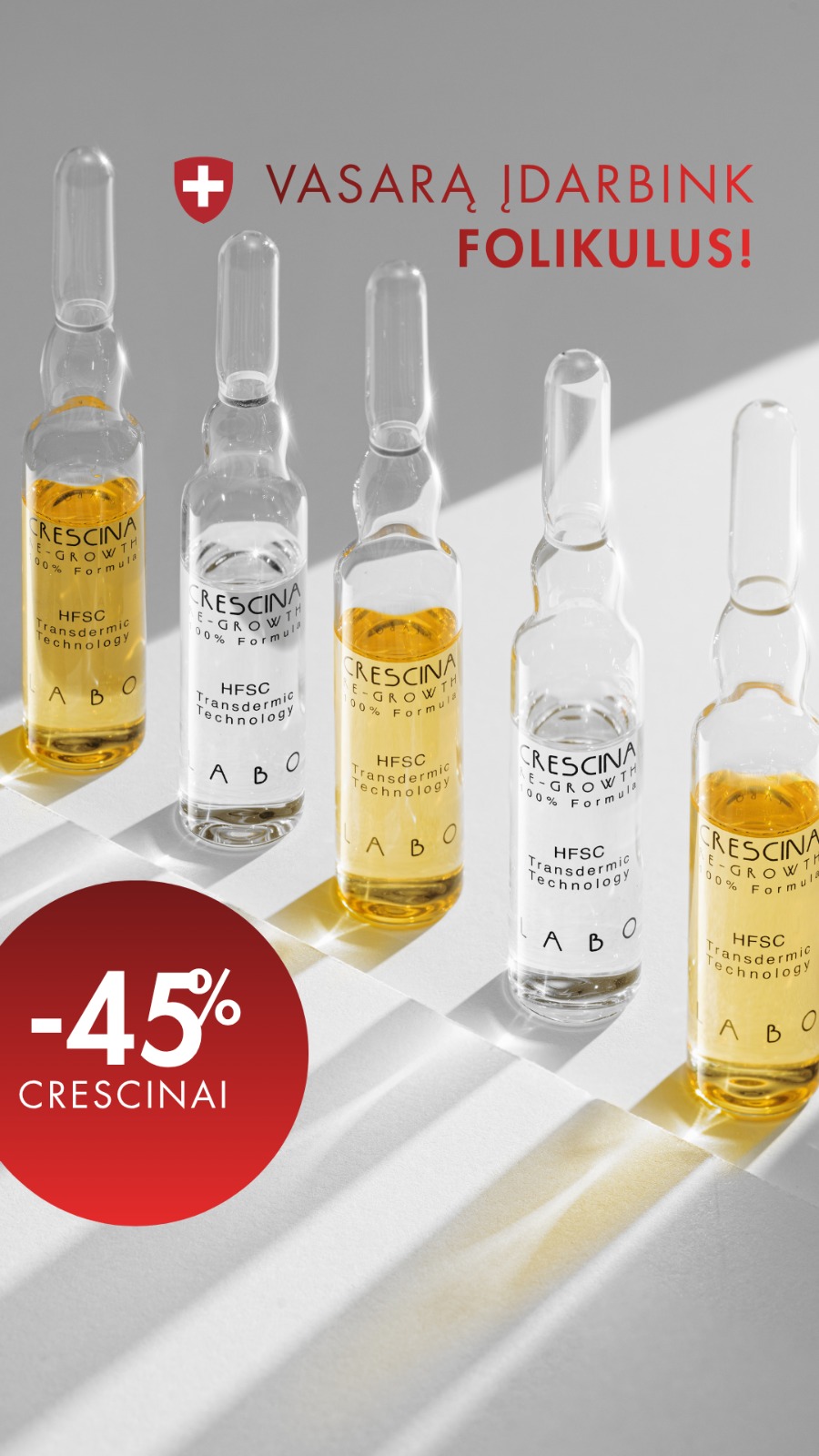 Crescina Fillerina Lietuva Facebook ad
