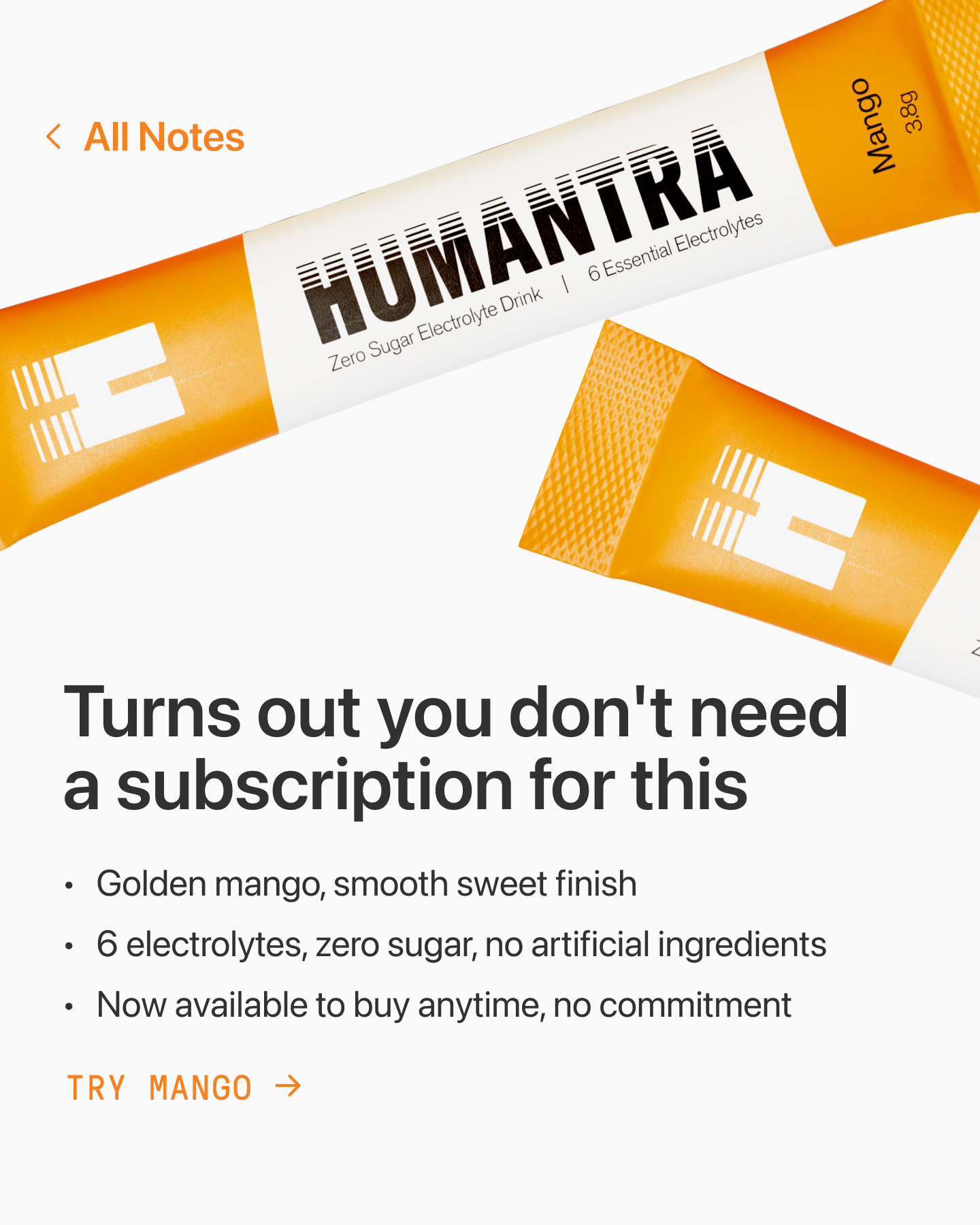 Humantra Facebook ad: Golden mango, no strings attached