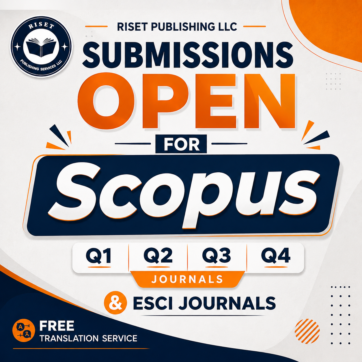 Riset Publishing Services LLC Facebook ad: Call for Papers | July-August Issue